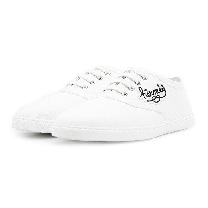 Hermes Hermes Hermes Inosans Canvas Leather Sneakers Canvas Shoes Size ONE SIZE - 1 Thumbnail