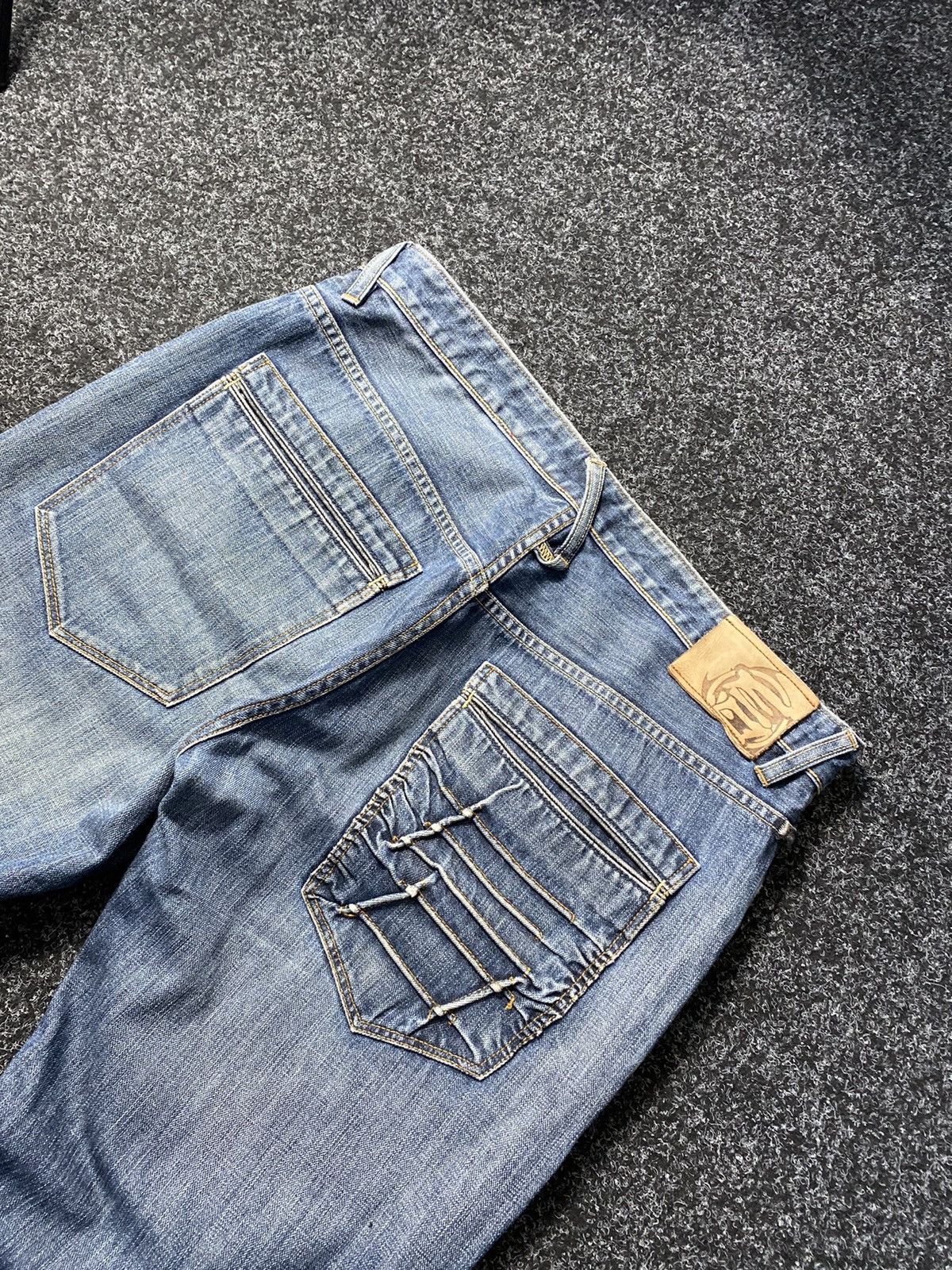20471120 × Japanese Brand × Vintage 🔥Japanese Etienne Ozeki Baggy Punk Gothic Opium Jeans Rare Size US 36 / EU 52 - 3 Thumbnail
