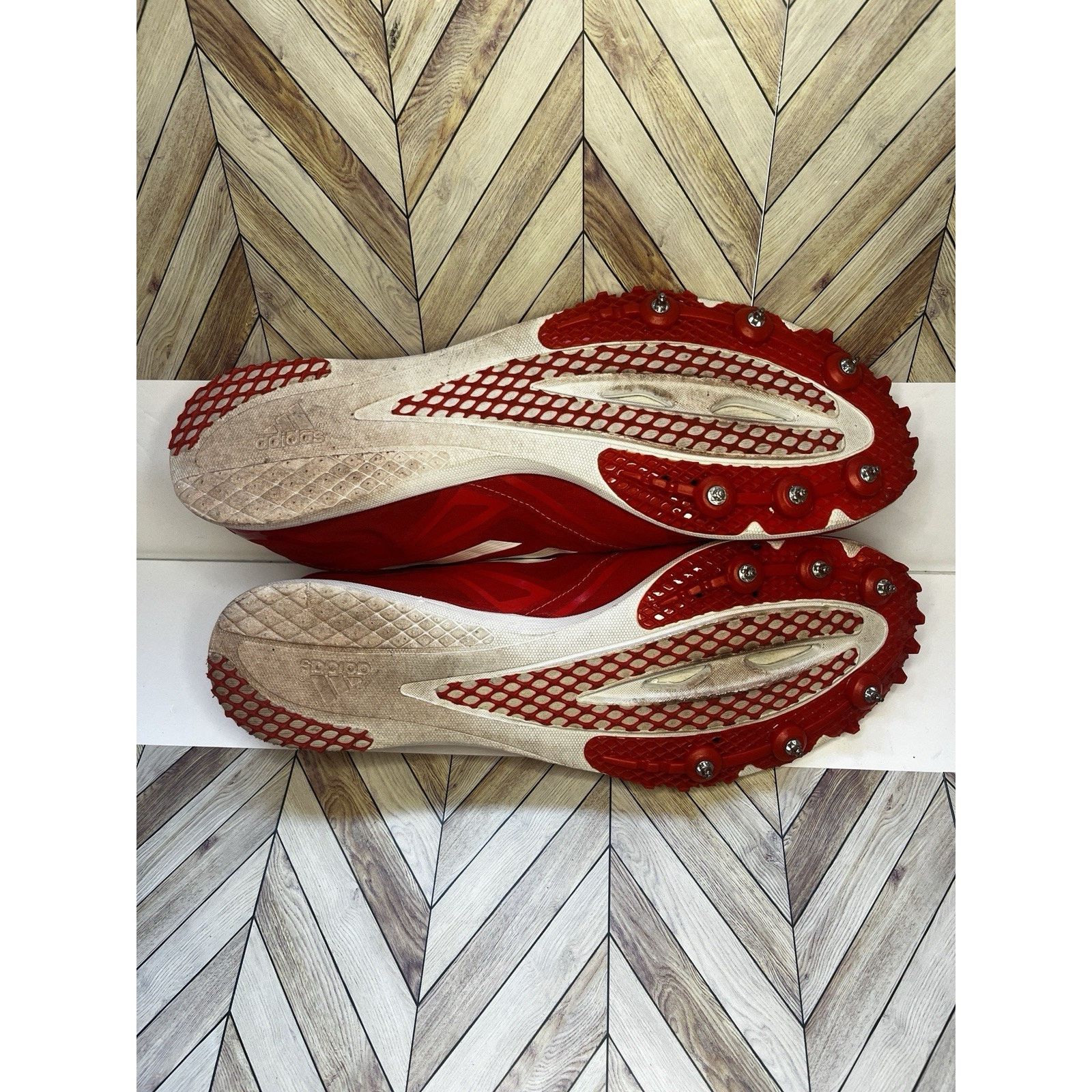 Adidas Adidas Adizero Avanti 2 Track Spikes Running V20244 Red 11.5 Size US 11.5 / EU 44-45 - 6 Thumbnail