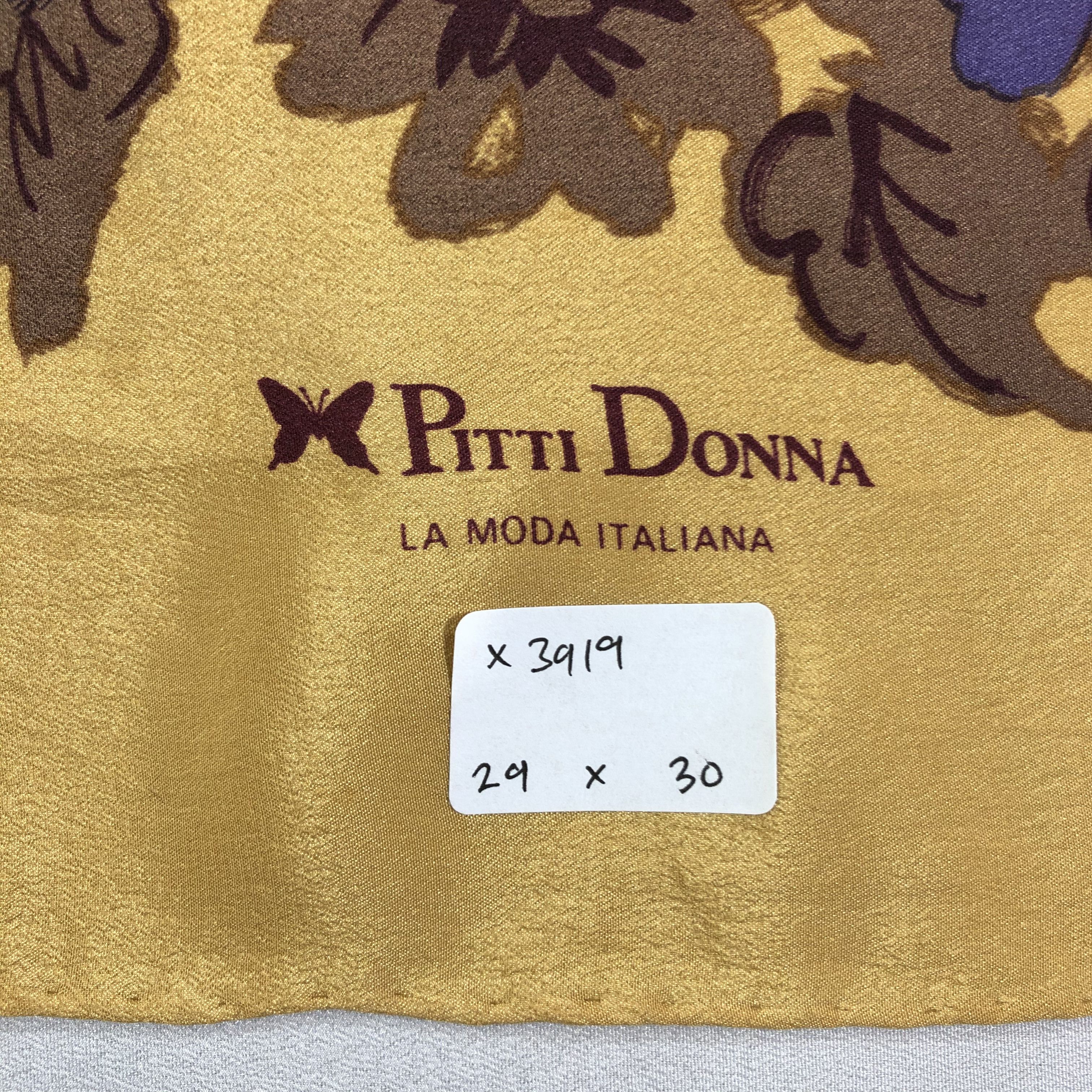 Vintage Vintage Pitti Donna Silk Scarf Size ONE SIZE - 9 Thumbnail