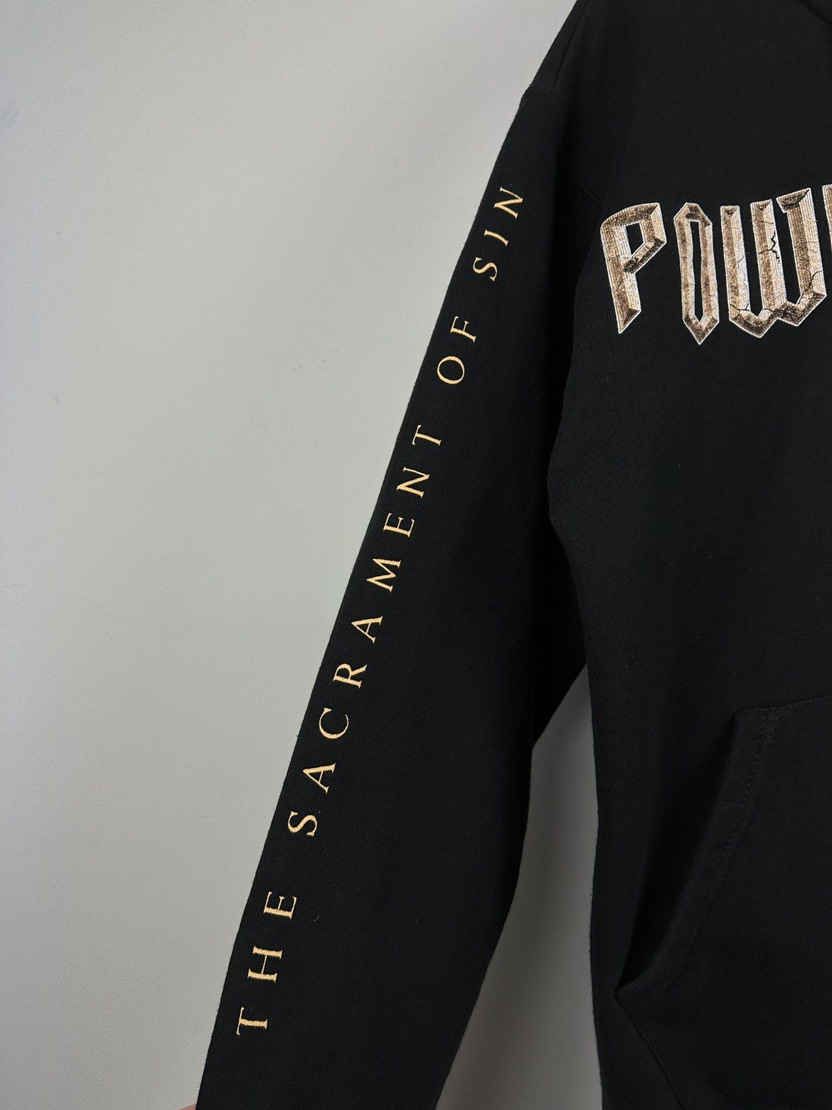Band Tees × Vintage “THE SACRAMENT OF SIN” POWERWOLF Metal Band Zip Hoodie Y2K Size US M / EU 48-50 / 2 - 14 Thumbnail