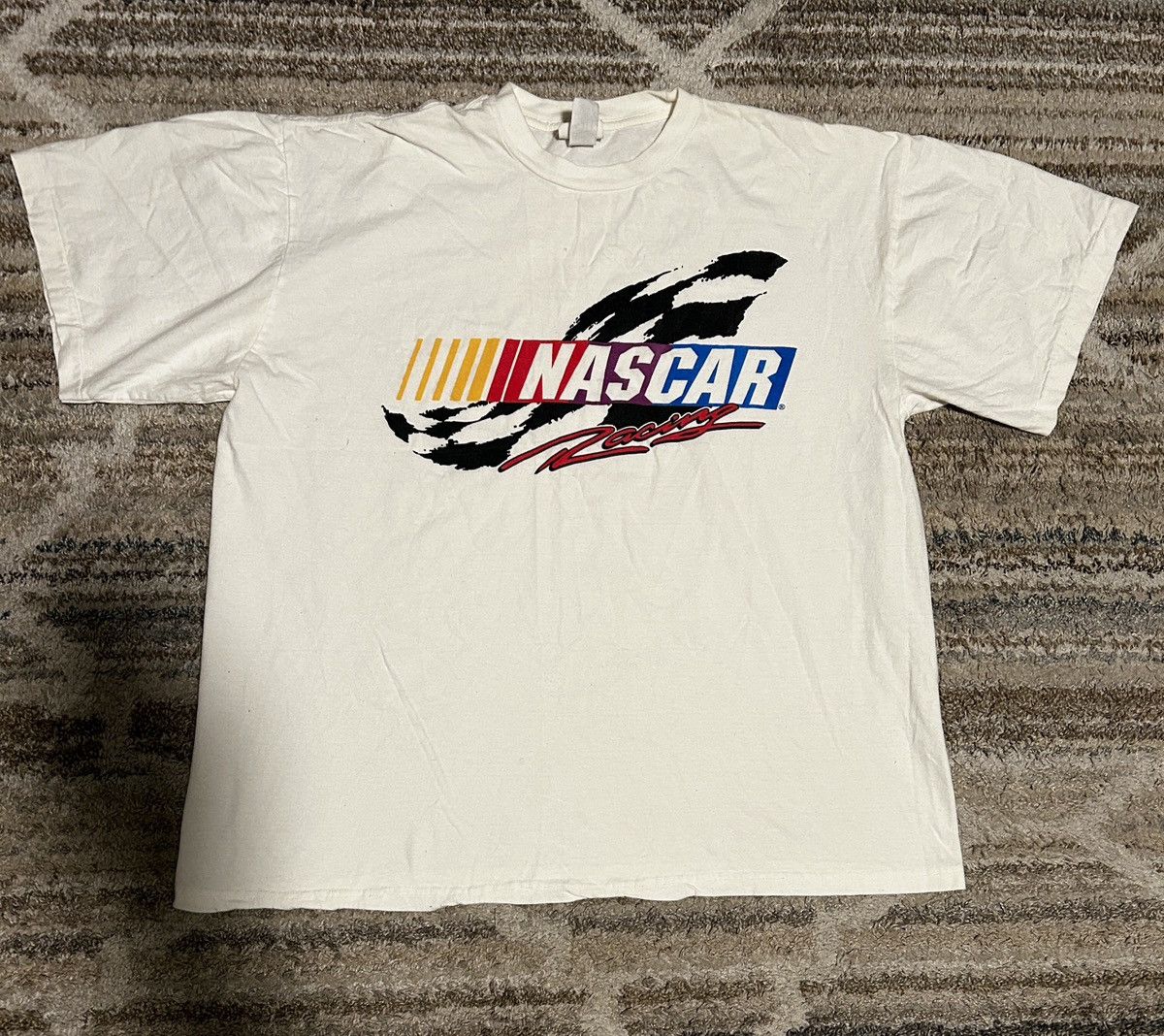NASCAR NASCAR Racing Logo T-Shirt White Size US XXL / EU 58 / 5 - 1 Thumbnail