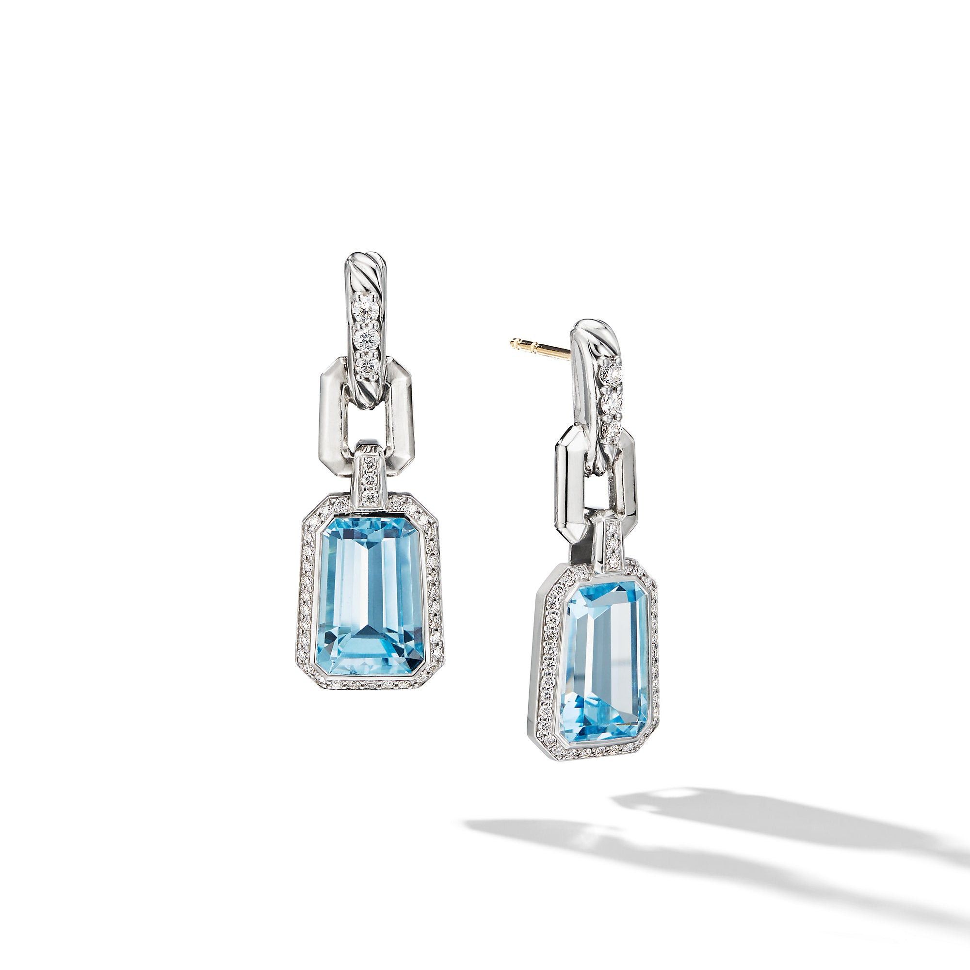 David Yurman o1w1db10525 E14806D Earrings in Silver with Blue & Diamond Size ONE SIZE - 1 Preview