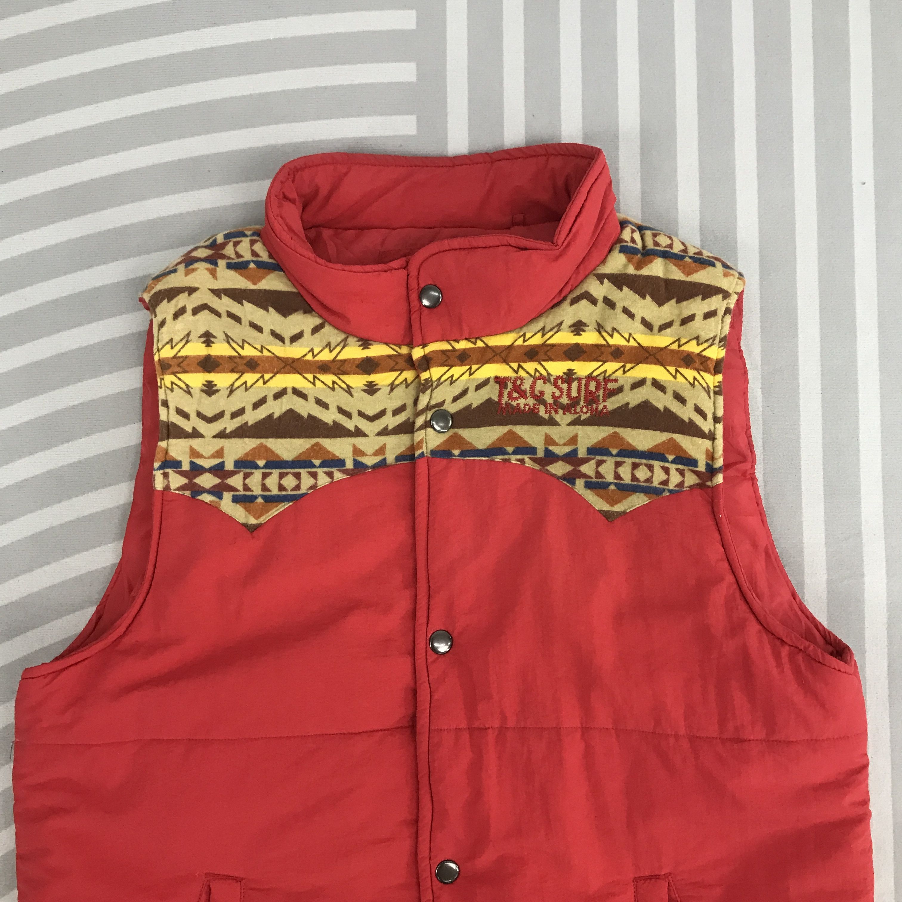 Japanese Brand × Vintage Vintage T&C Surf Design vest Size US L / EU 52-54 / 3 - 2 Thumbnail