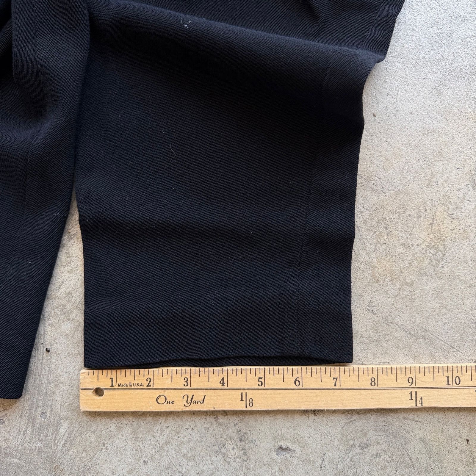 Emporio Armani 90s Emporio Armani Black Pleated ribbed Trousers pants Size US 32 / EU 48 - 7 Thumbnail