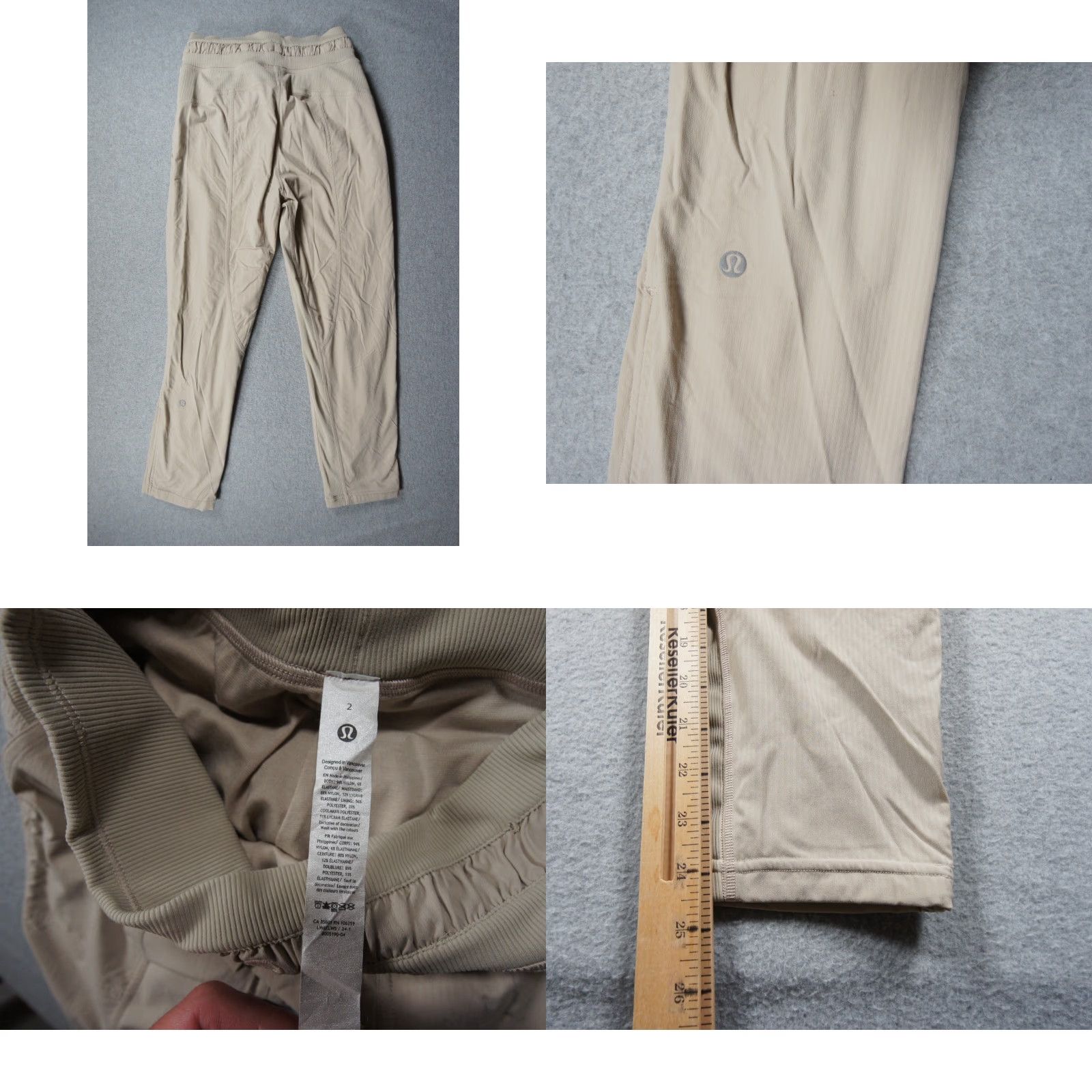 Lululemon Lululemon Pants Womens 2 Beige Jogger Dance Studio Active Casual Comfort Regular Size Type: Regular Inseam 24.5 in Pockets Size 26" / US 2 / IT 38 - 8 Thumbnail