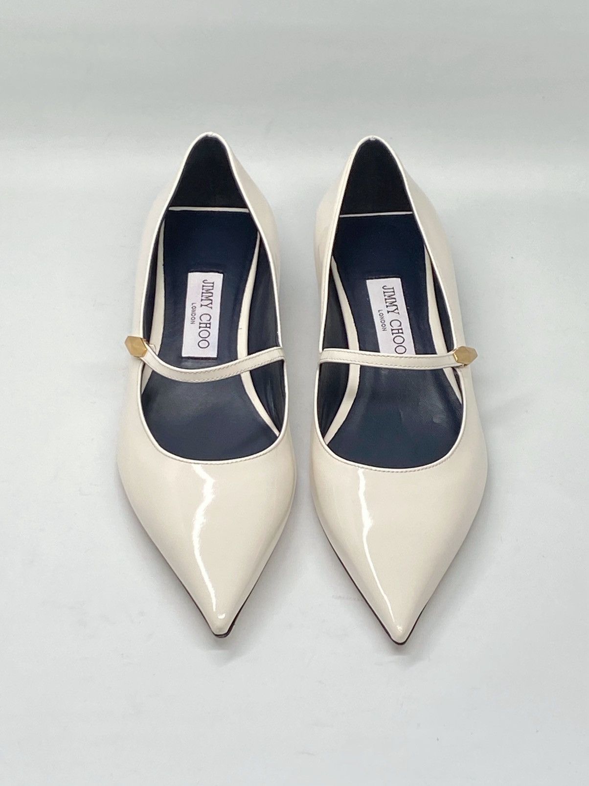 Jimmy Choo Jimmy Choo Carolyn Leather Mary Jane Flats size 38.5 Size US 8.5 / IT 38.5 - 3 Thumbnail