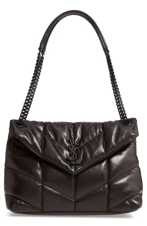 Saint Laurent Paris Saint Laurent (NEW) Loulou Medium Black Quilted Lambskin Bag Size ONE SIZE - 1 Thumbnail