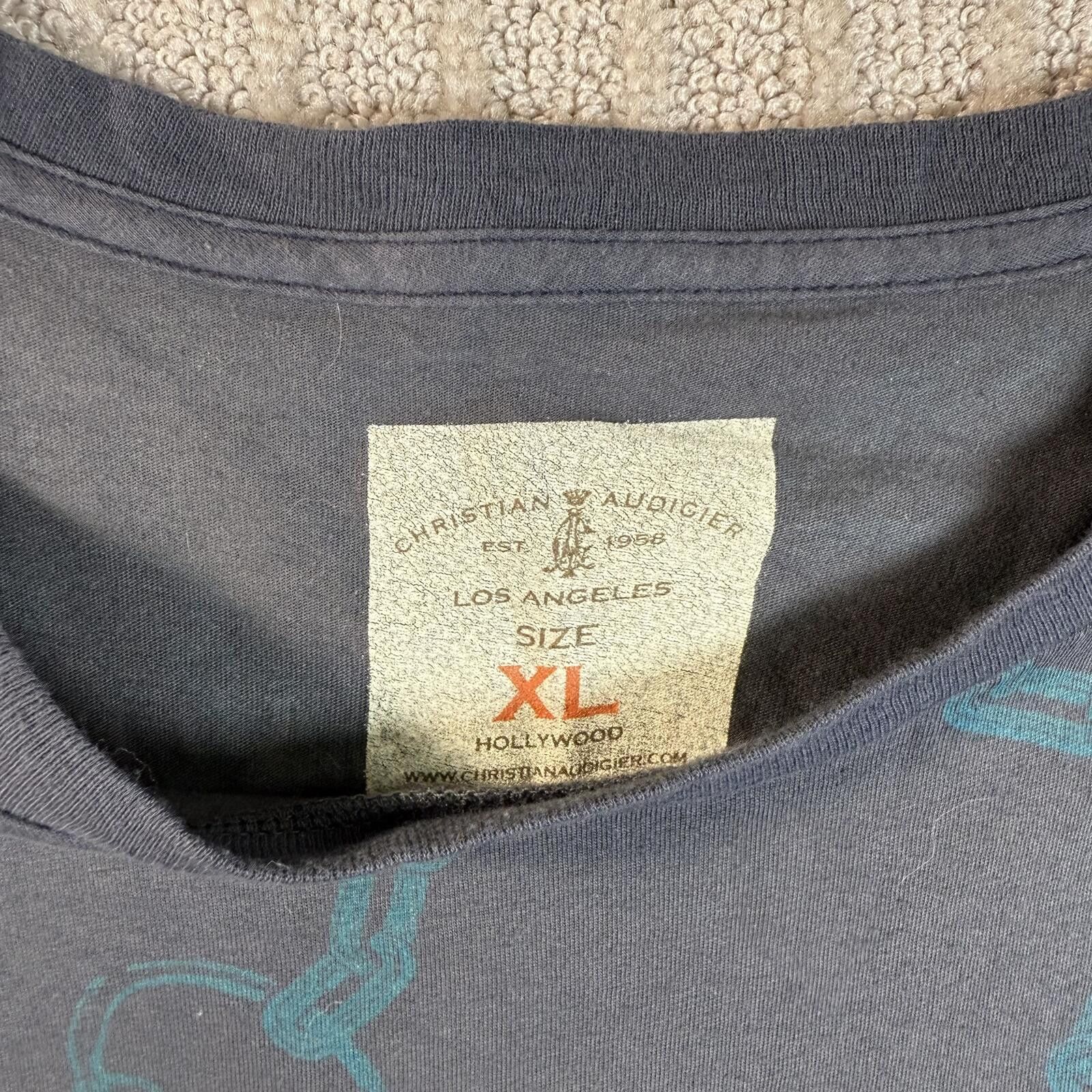 Christian Audigier Y2K Christian Audigier Eagle Crown Graphic Tee XL Size US XL / EU 56 / 4 - 4 Thumbnail