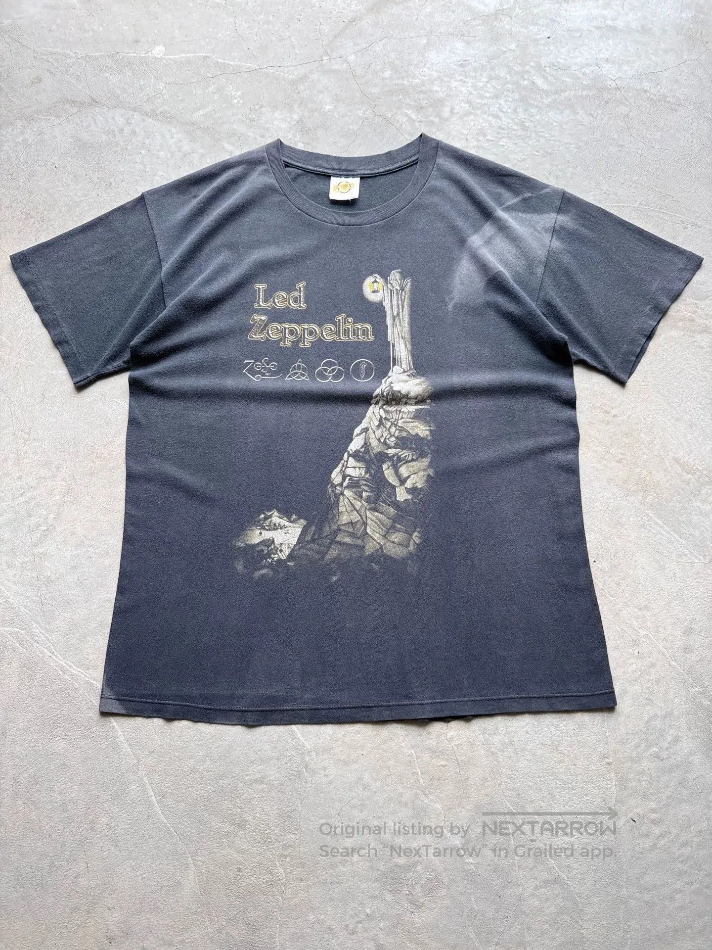 Vintage Vintage 90s Led Zeppelin Band Tee. Size US L / EU 52-54 / 3 - 1 Thumbnail