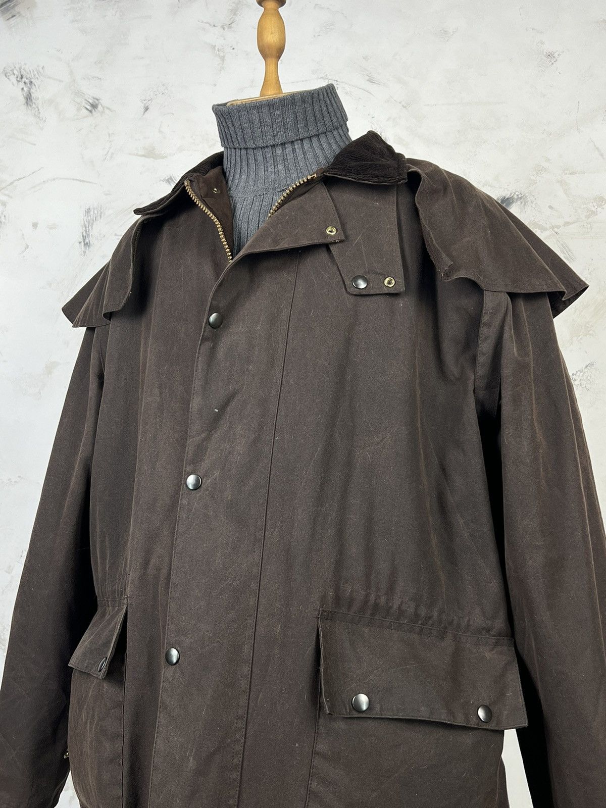 Vintage Ben Nevis Waxed Long Coat Outdoor Bushman Duster Jacket L–XL Size US L / EU 52-54 / 3 - 3 Thumbnail