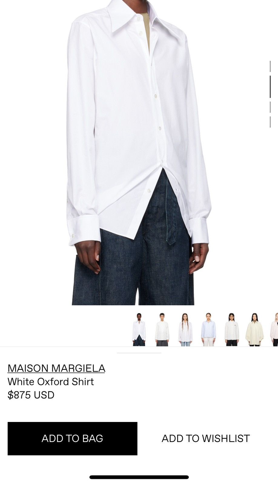 Maison Margiela SS10 $875 CASHMERE BLEND STRIPE GREY DRESS SHIRT BUTTON DOWN Size US M / EU 48-50 / 2 - 11 Thumbnail