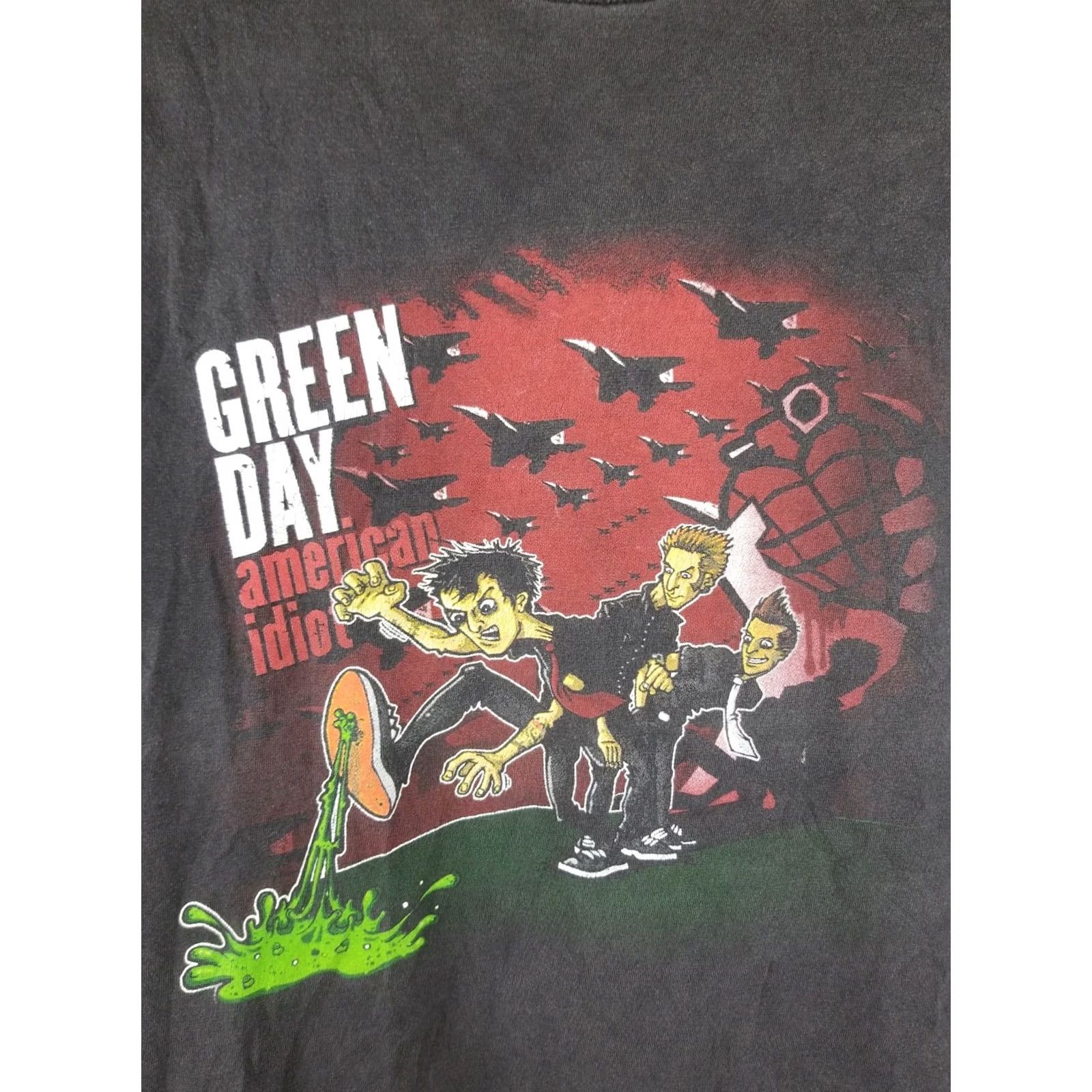 Vintage VINTAGE 90' GREEN DAY AMERICAN IDIOT BAND TOUR BLACK T-SHIRT SZ XLARGE Men Size US XL / EU 56 / 4 - 2 Thumbnail