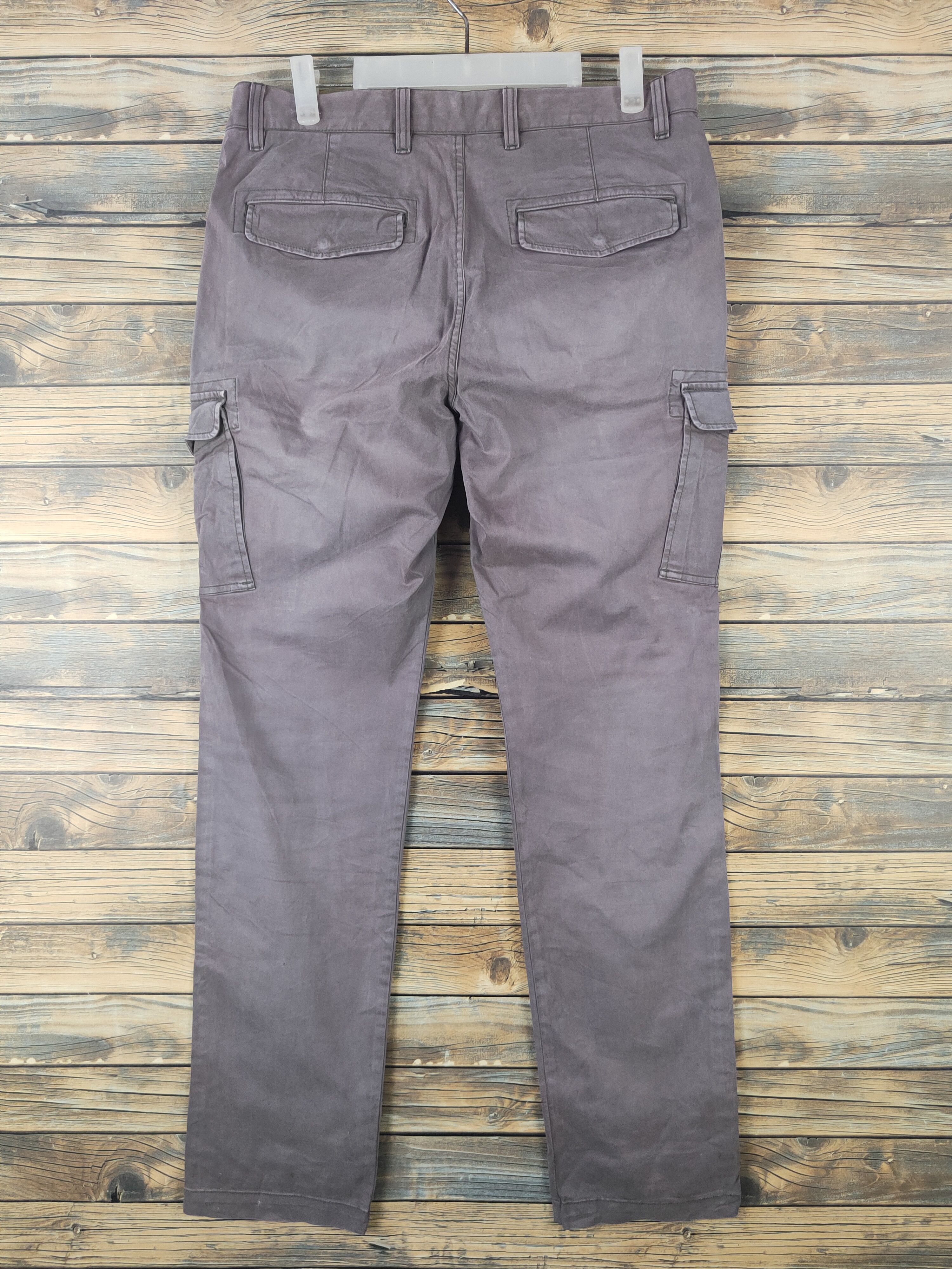 Japanese Brand DL Uniqlo Dark Gray Multipocket Tactical Cargo Pants #1872 Size US 33 - 7 Thumbnail
