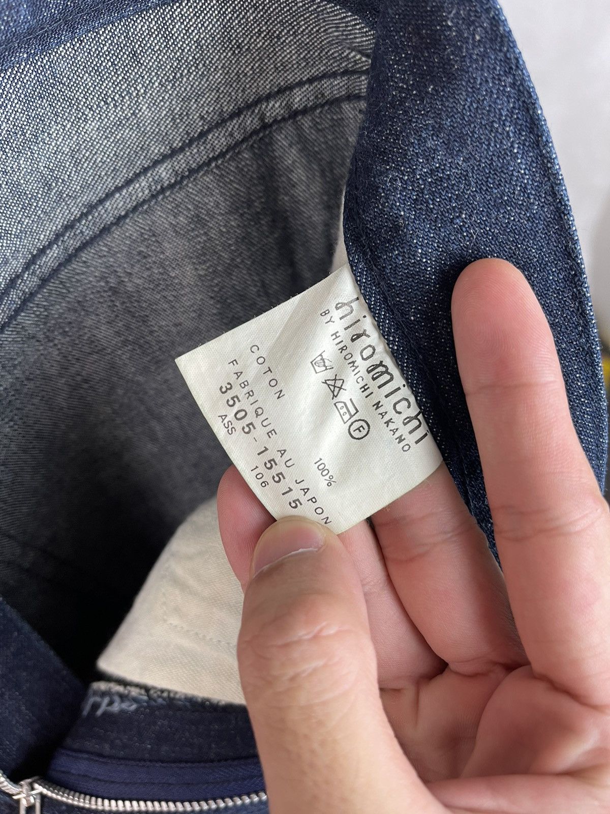 Japanese Brand Hiromichi nakano contrast stitching indigo denim pants Size US 31 - 7 Thumbnail