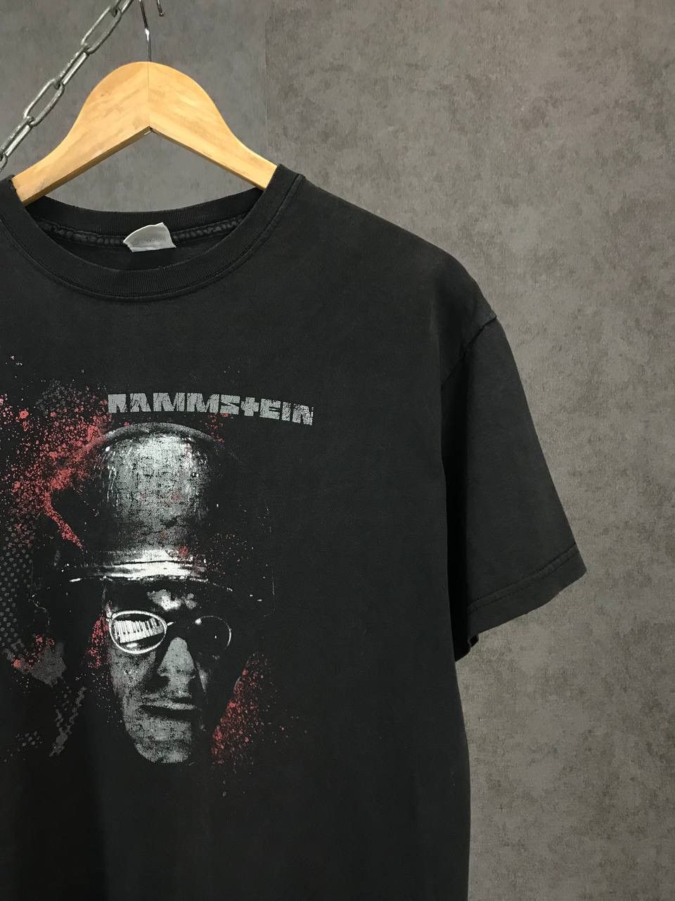 Band Tees Rammstein vintage rock band overprinted distressed tee Size US L / EU 52-54 / 3 - 3 Thumbnail