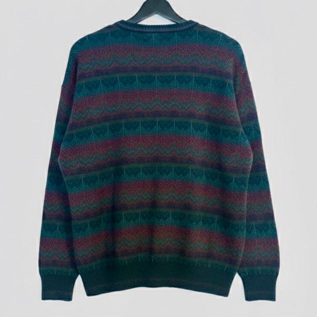 Method Vintage Italian Knit Sweater XL Retro Pattern Coogi Style Size US XL / EU 56 / 4 - 2 Thumbnail