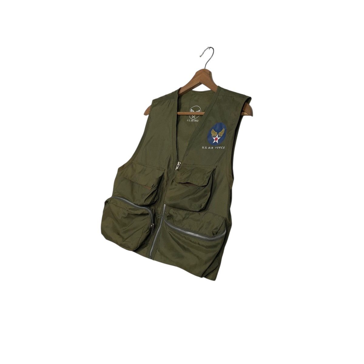 Japanese Brand 📌Vintage Utility Tactical Vest Us Air Force Military Size US M / EU 48-50 / 2 - 3 Thumbnail