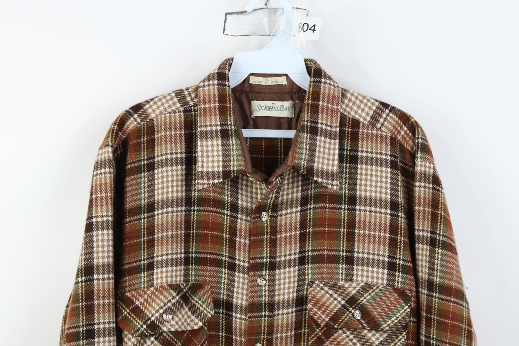 Vintage Vintage 70s 80s Streetwear Tone Knit Collared Button Shirt Size US XL / EU 56 / 4 - 2 Thumbnail