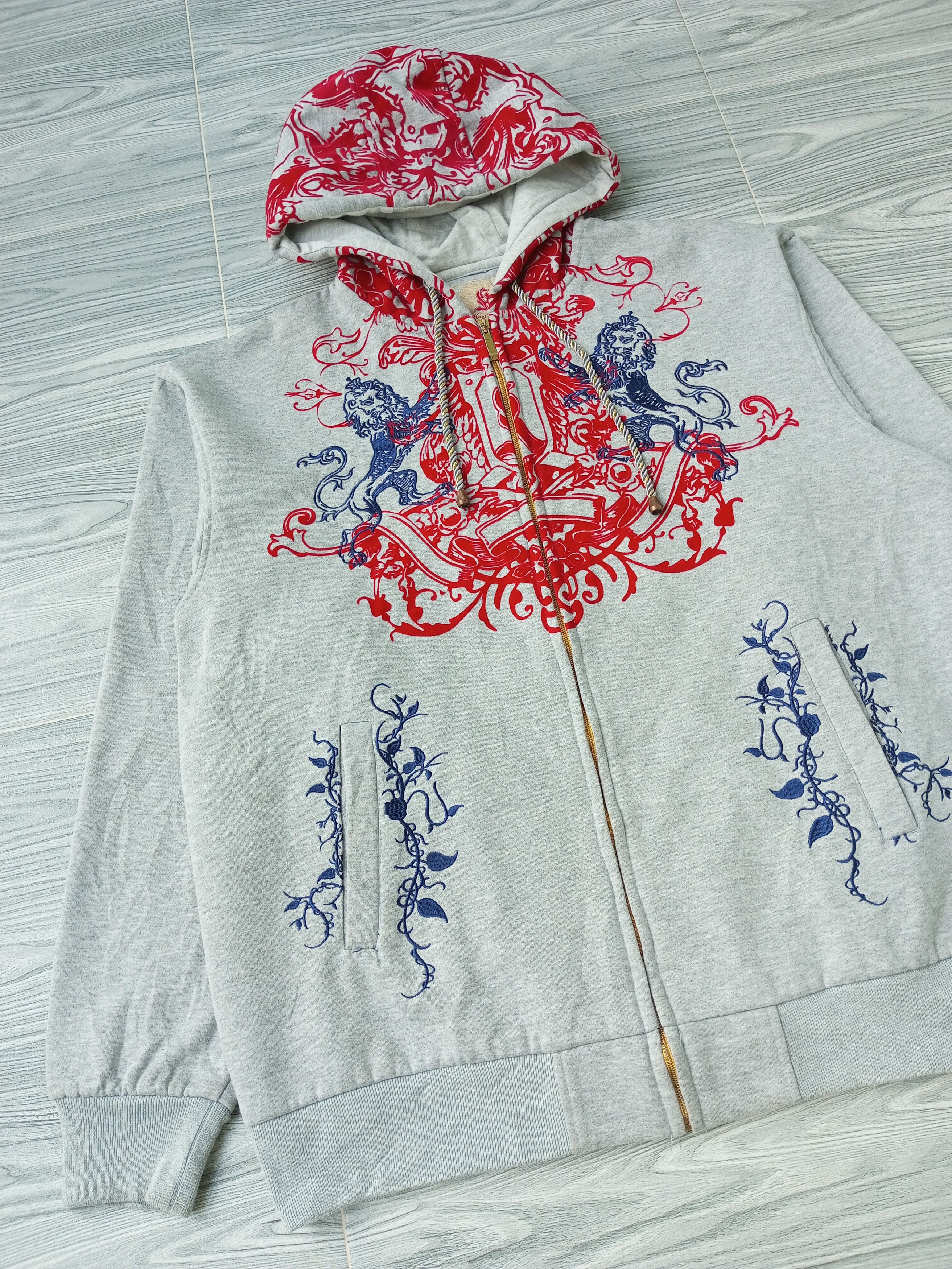 Japanese Brand 🔥CRAZY🔥 Y2K KANJI JEANS JPN TRADISIONAL ART EMBROIDERY Size US XL / EU 56 / 4 - 4 Thumbnail