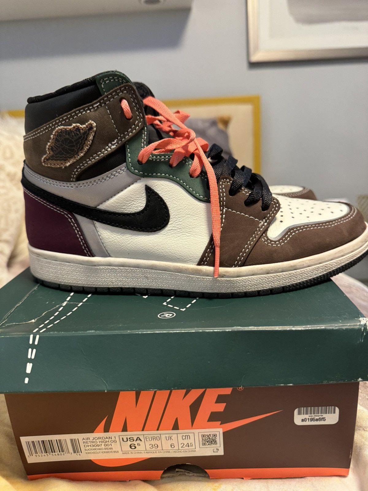 Nike Air Jordan 1 “Hand Crafted” Size US 8 / IT 38 - 3 Thumbnail
