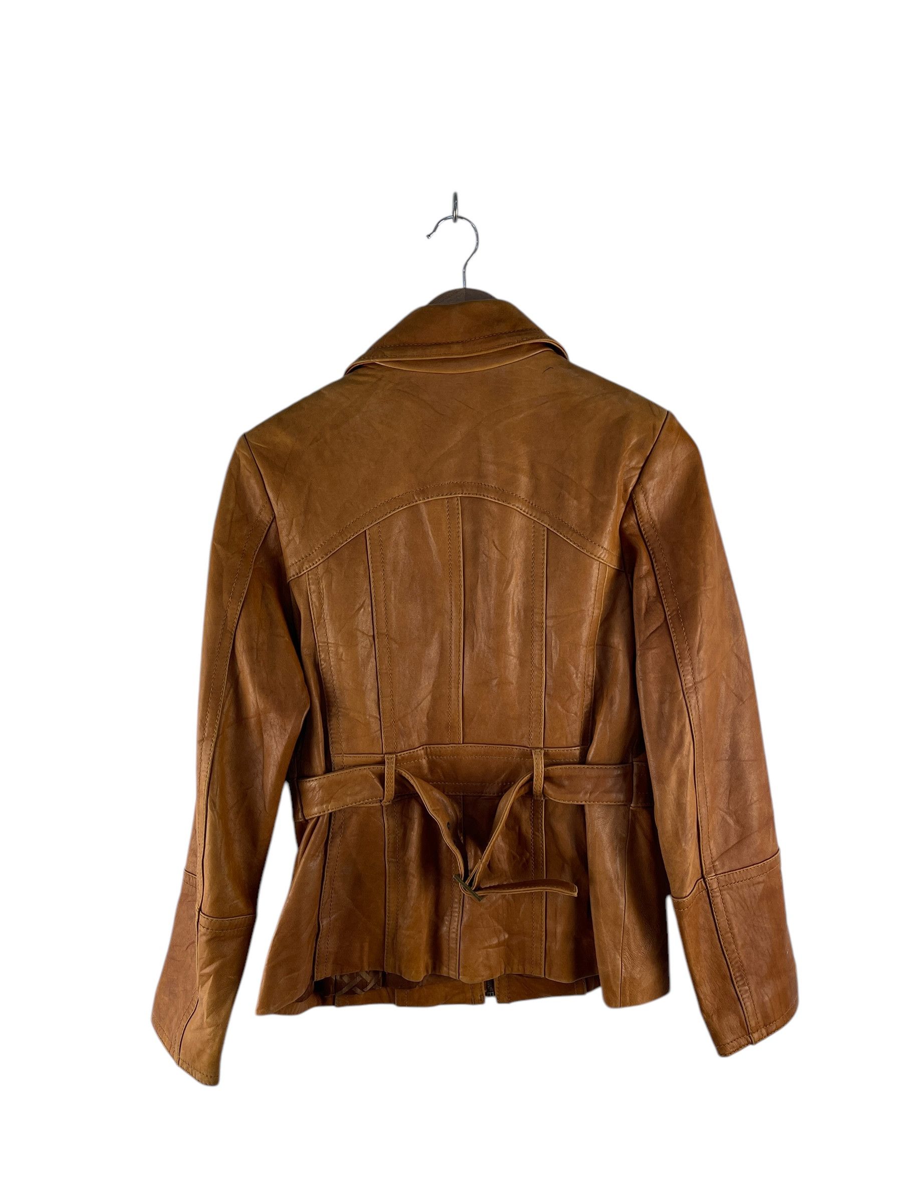 Jones New York Jones New York Leather Racing Jacket Size S / US 4 / IT 40 - 2 Thumbnail