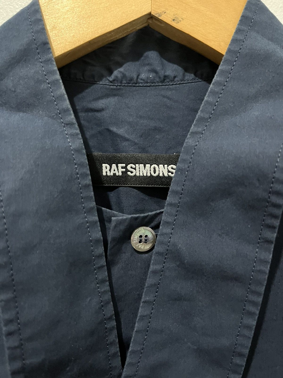 Raf Simons Dark Navy Military Shirt Size US S / EU 44-46 / 1 - 2 Thumbnail