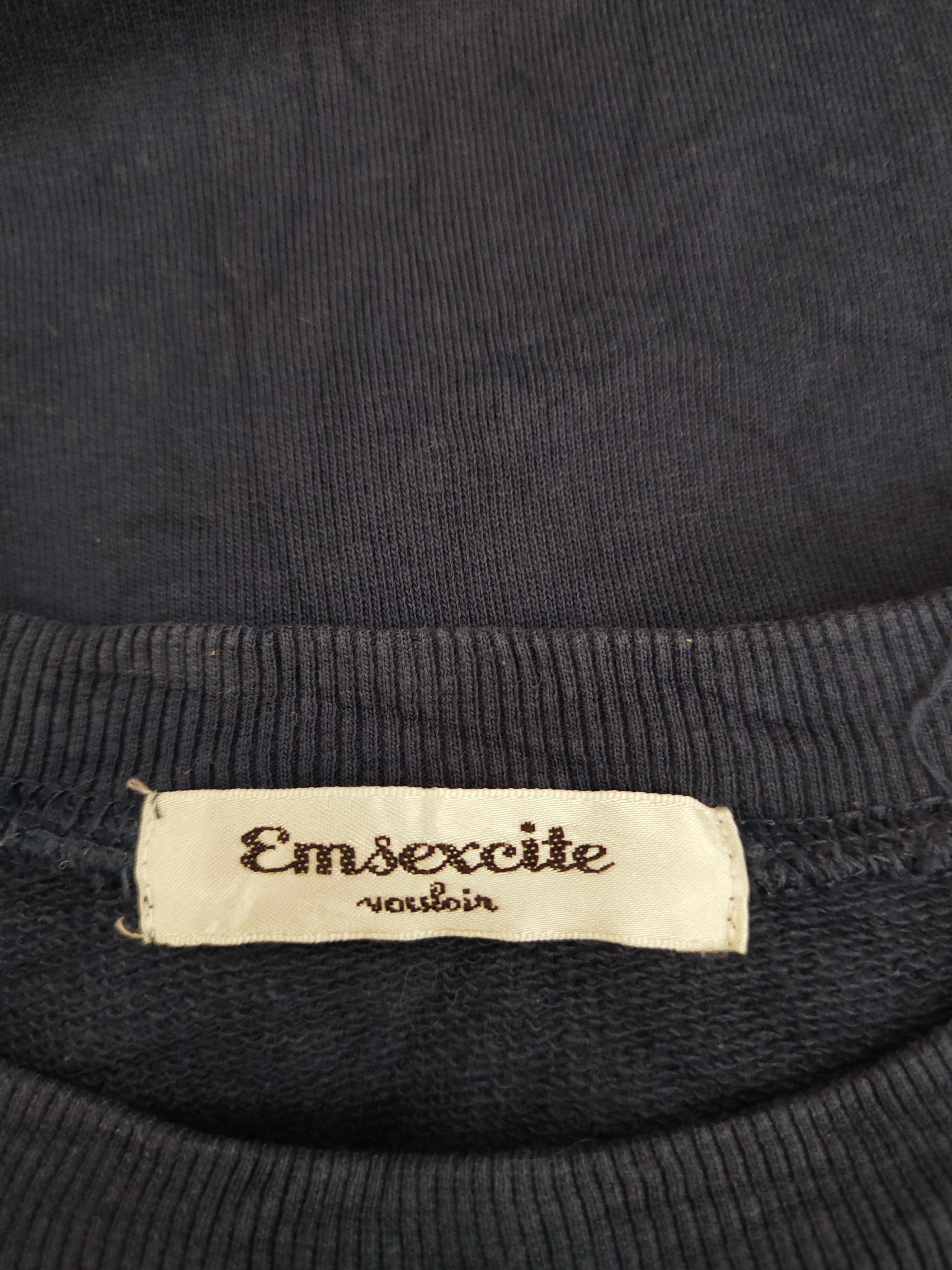 Vintage Avant-garde design 💥 Emsexcite Dark Blue Sweatshirts Size M / US 6-8 / IT 42-44 - 11 Thumbnail
