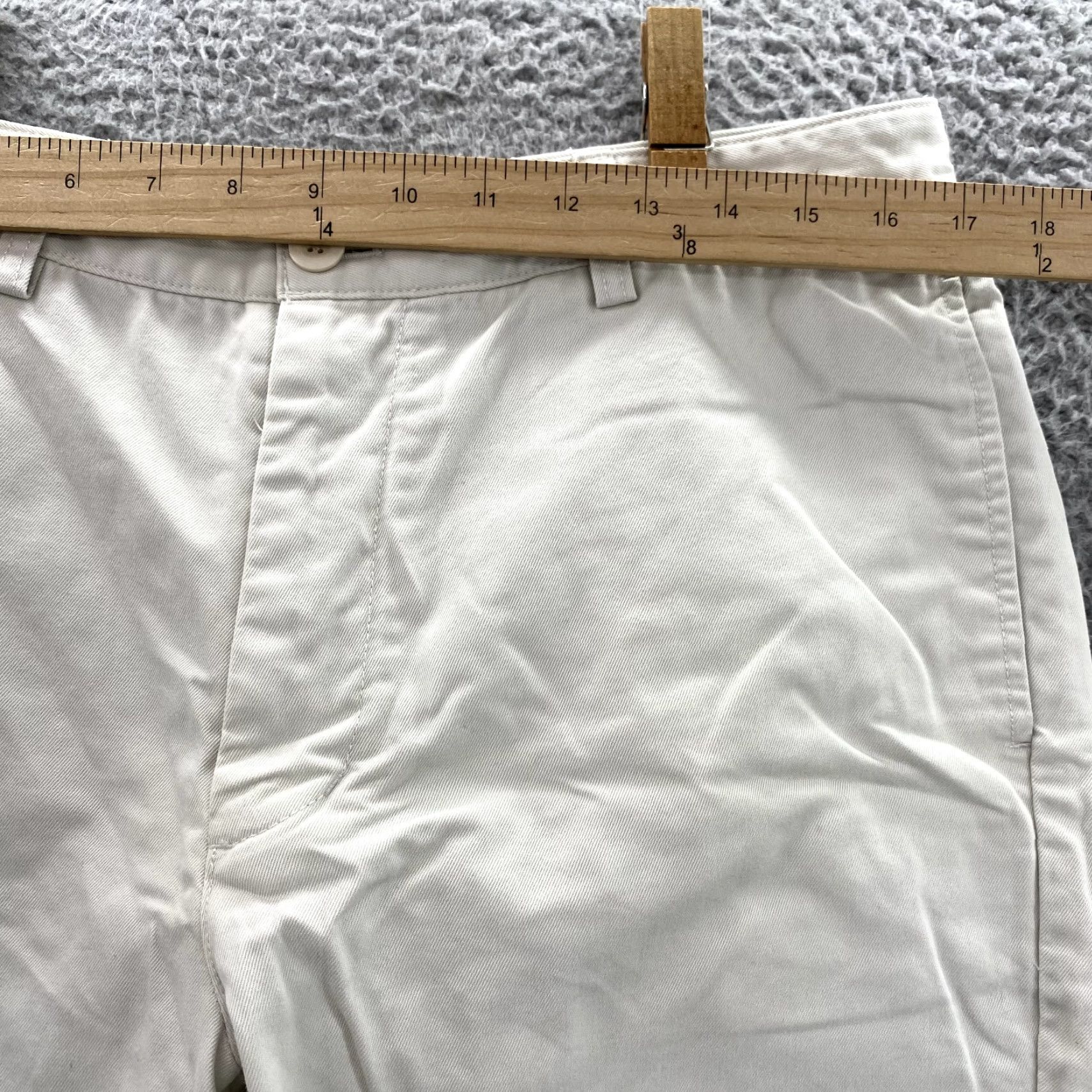 Vineyard Vines Vineyard Vines Club Pant Mens 34x27 Ivory Chino Flat Front Khaki Classic Preppy Size US 34 / EU 50 - 3 Thumbnail