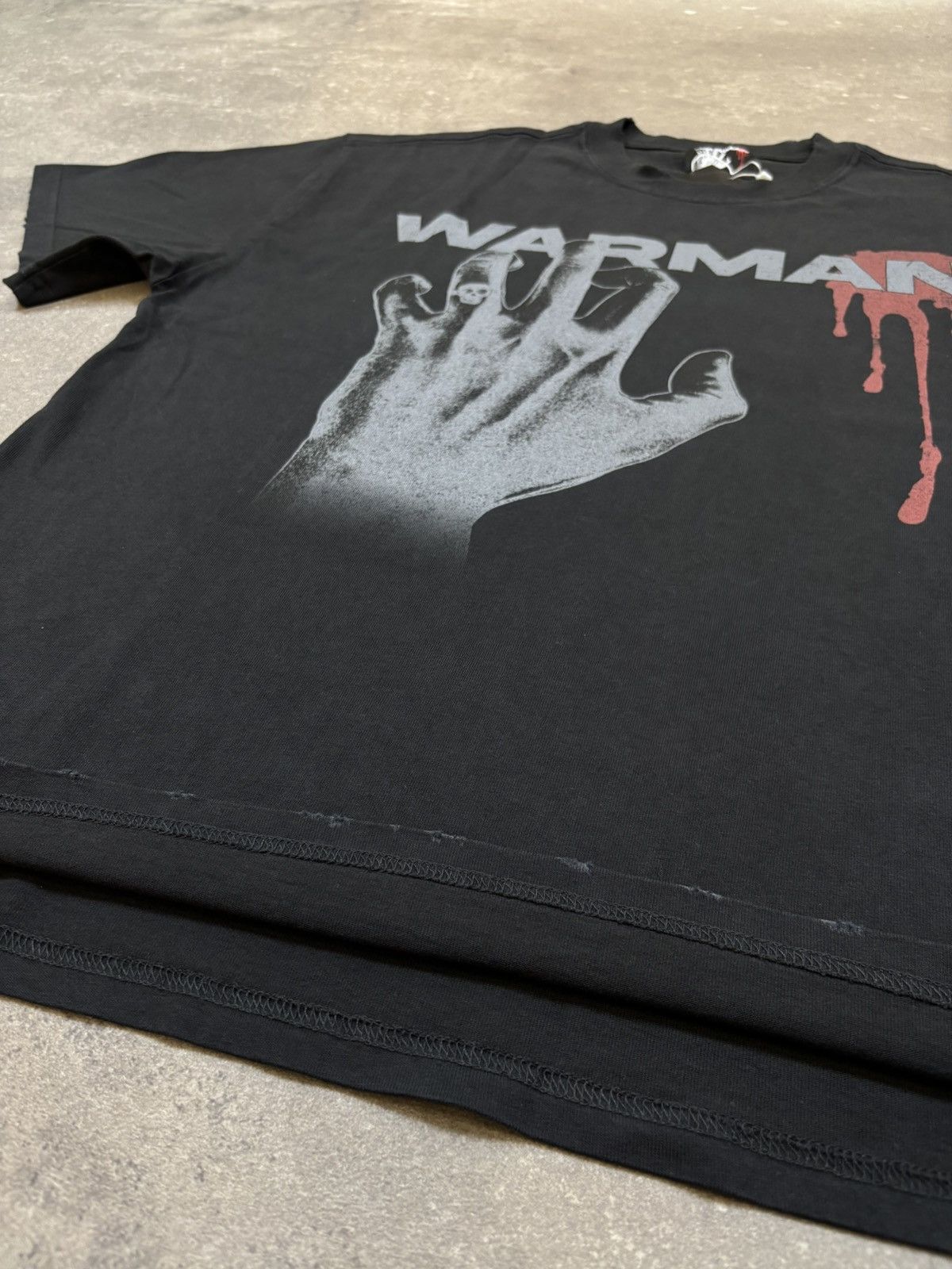 Vintage Warman Hand Logo Graphic T-Shirt, Washed Black Size US S / EU 44-46 / 1 - 4 Thumbnail
