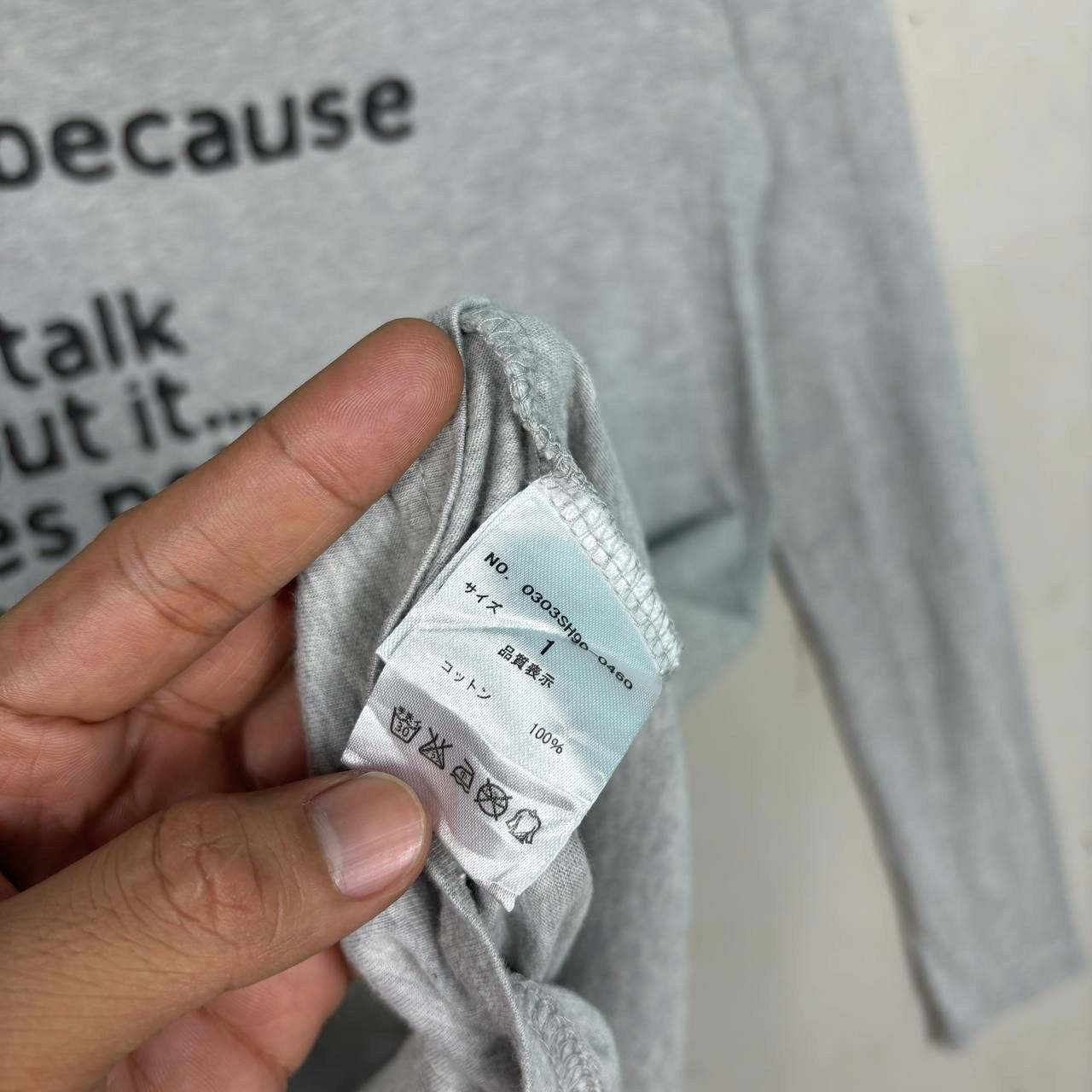 SLY SLY Archive Graphic Long Sleeve Top Grey Y2K Japan Size 1 Size US S / EU 44-46 / 1 - 6 Thumbnail
