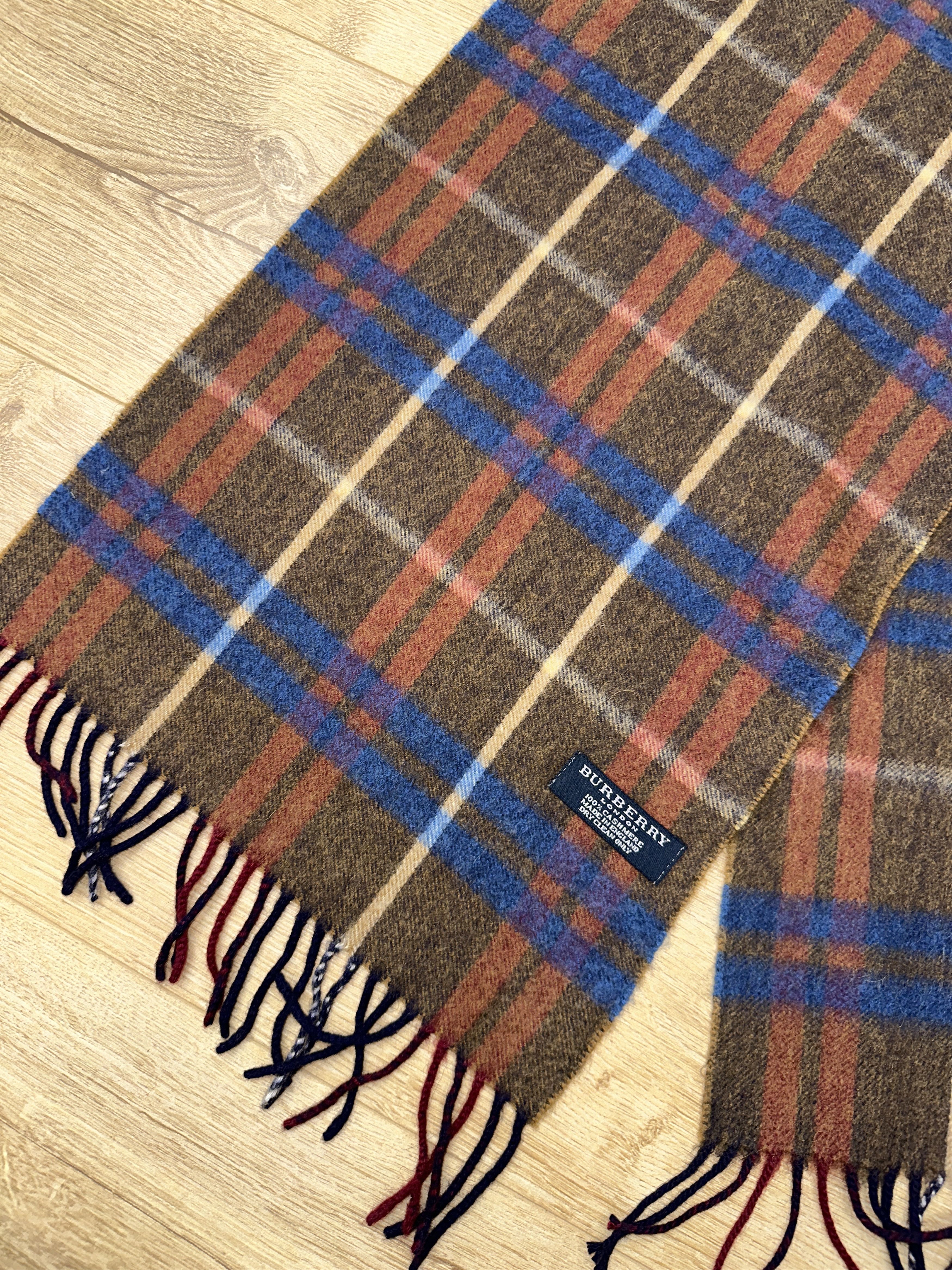 Burberry Burberry London Cashmere Tartan Check Scarf Scotland 150x30c Size ONE SIZE - 6 Thumbnail