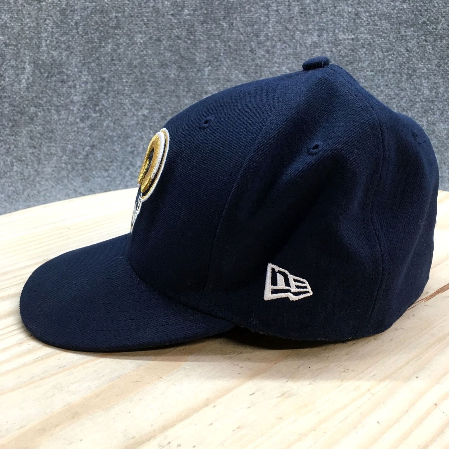 New Era New Era St Louis Rams Fitted Cap Hat Men 7 Blue B59Fifty Flat Brim NFL Team Fan Size ONE SIZE - 5 Thumbnail