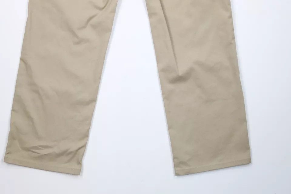 Dickies × Vintage Vintage Dickies Spell Out Wide Leg Dungaree Work Pants Beige Size 34" / US 12 / IT 48 - 11 Thumbnail