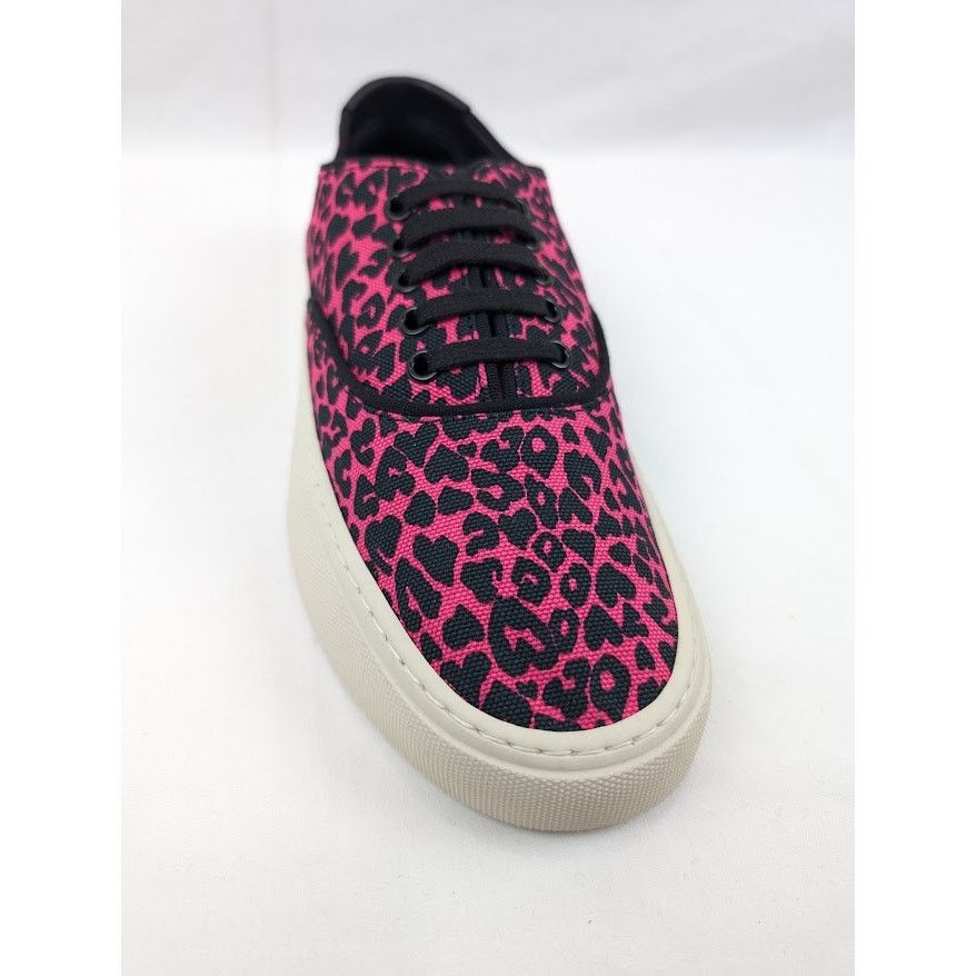 Saint Laurent Paris o1rshd1 Women's Venice Low Top SL Sneakers in Fuxia Nero Size US 10 / IT 40 - 5 Thumbnail