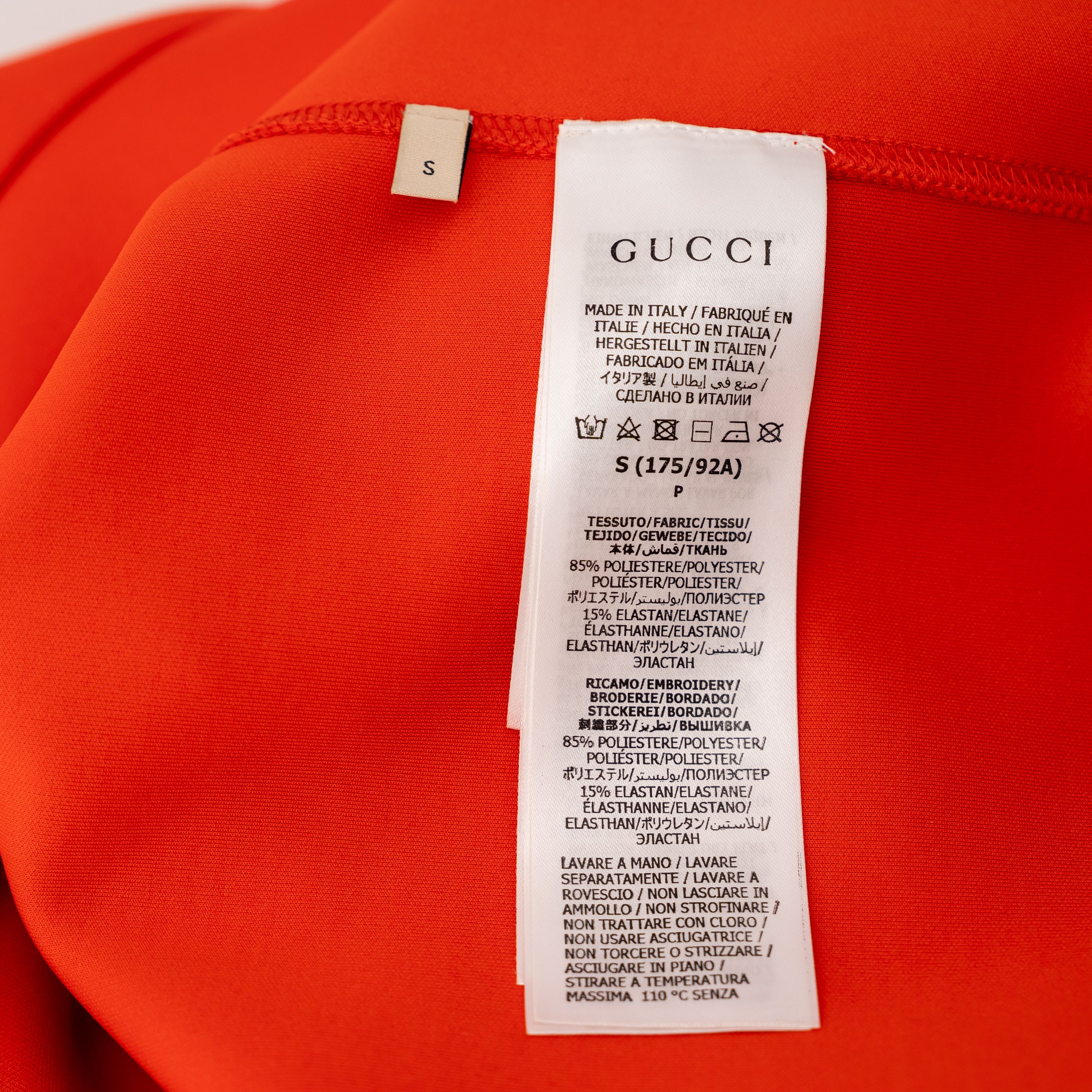 Gucci S - Gucci Neoprene Hooded Sweatshirt Red Coral Hoodie Logo Size US S / EU 44-46 / 1 - 8 Thumbnail
