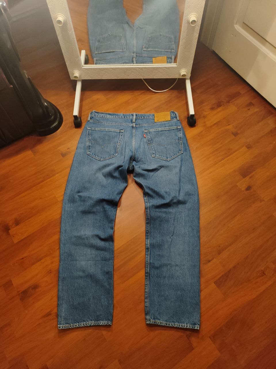 Pre-owned Levi's Vintage Levis 502 90's Blue Denim Jeans Size 36 X 30