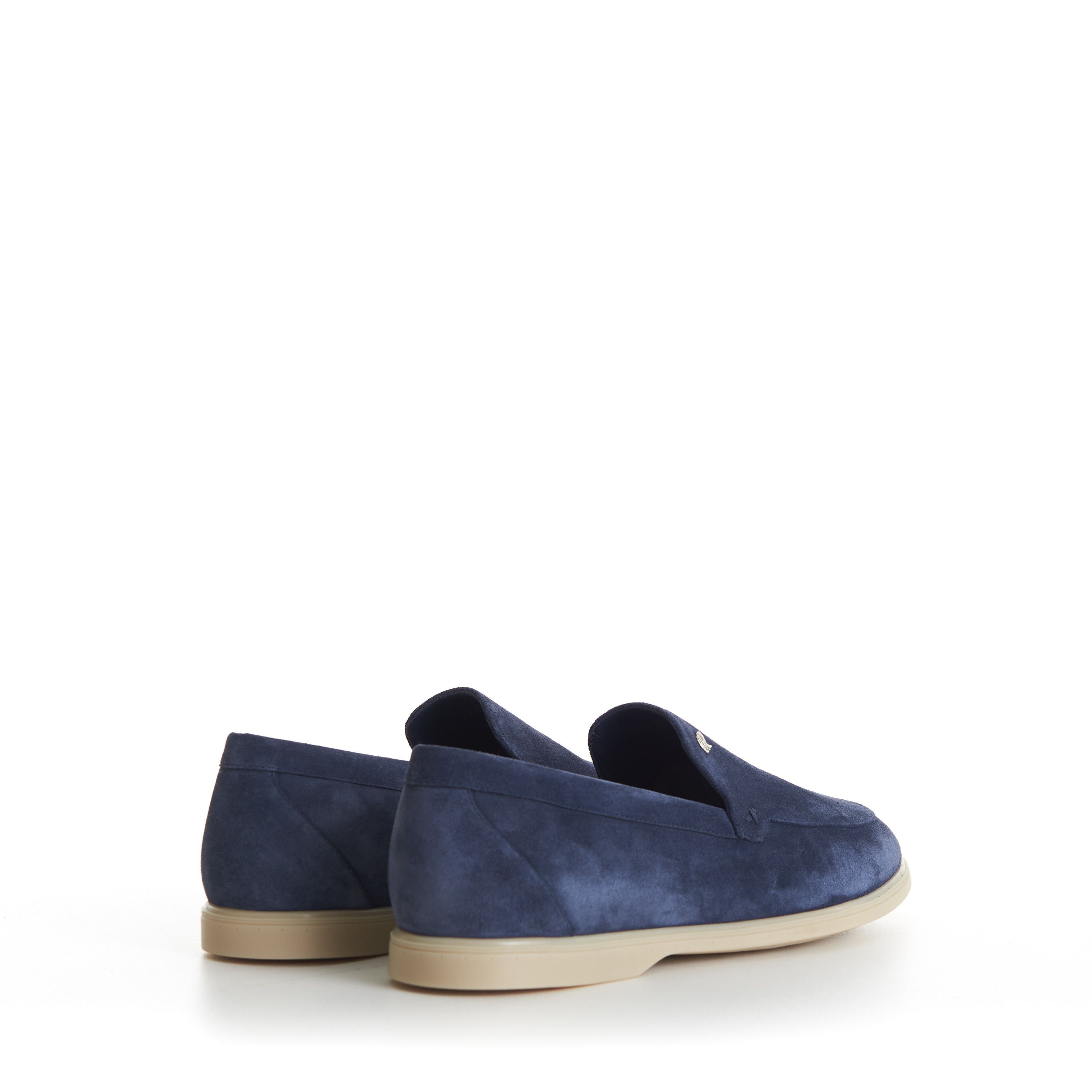 Stefano Ricci Blue Suede Slip-On Loafer - Eagle Head Application Size US 9 / EU 42 - 8 Thumbnail