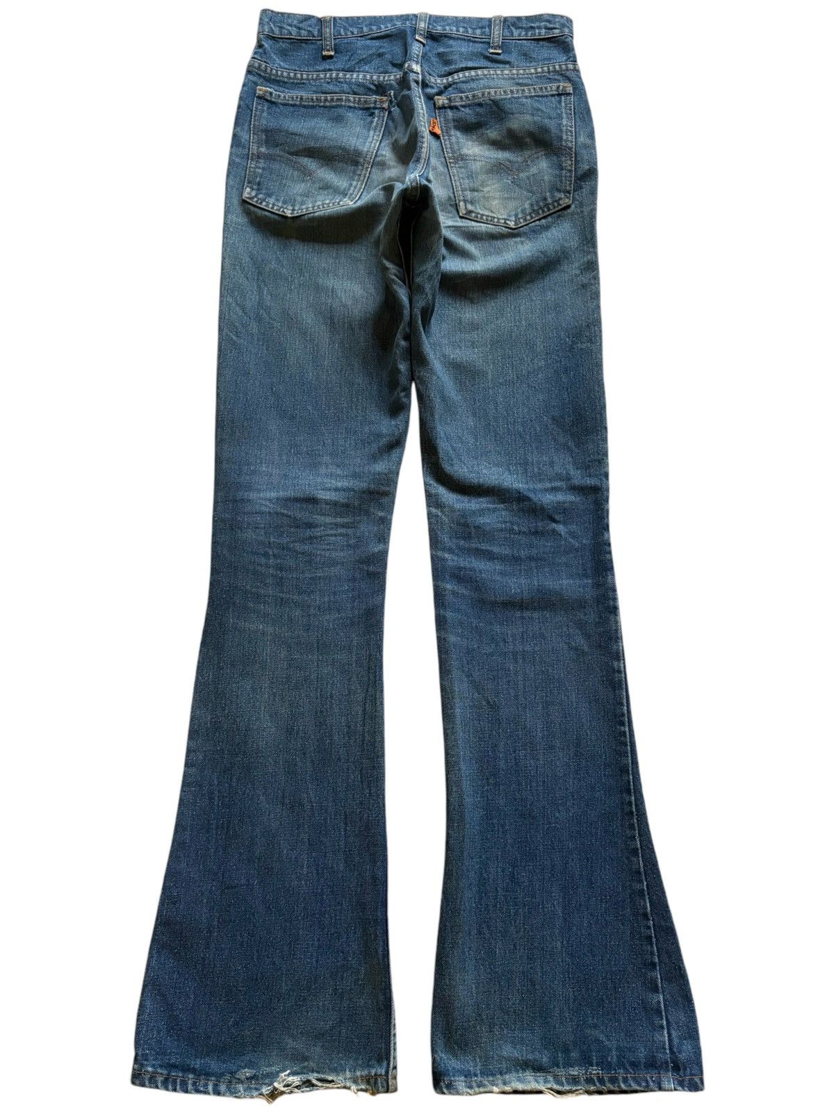 Levi's Vintage 80s Levis Orange Tab Flare Jeans Button #16 Size US 31 - 2 Thumbnail