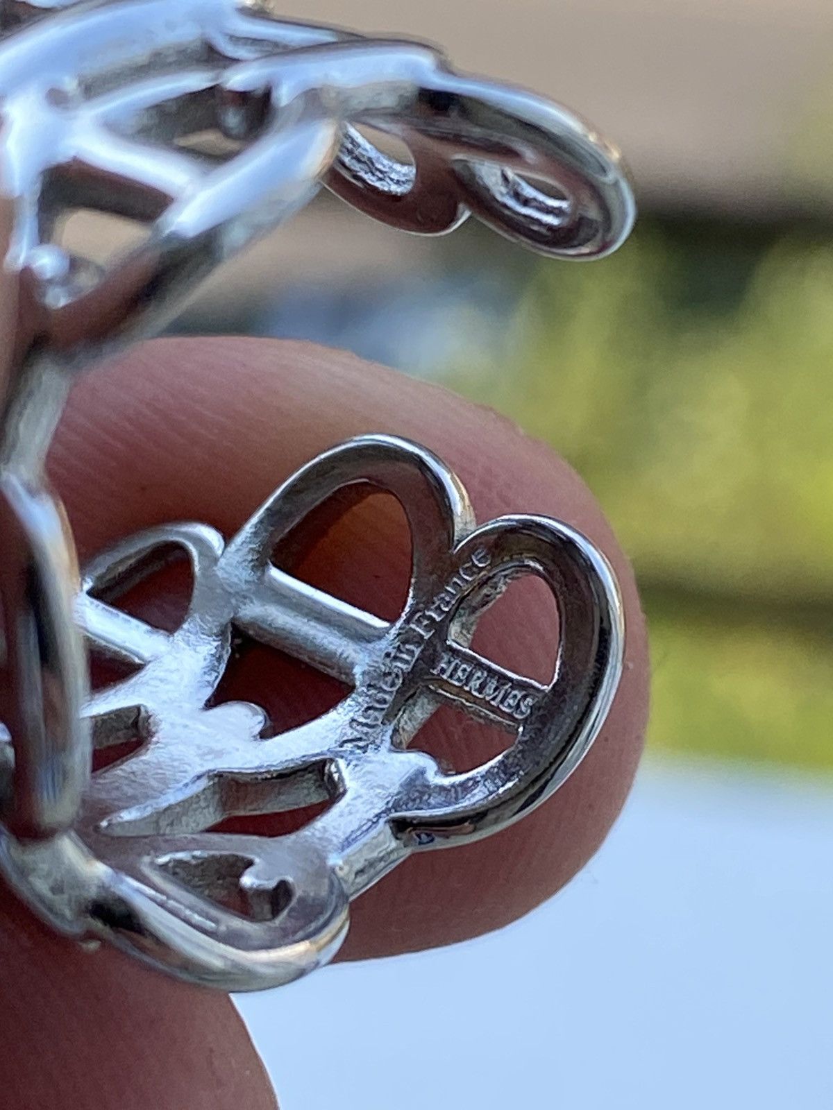 Hermes Hermes steel ring Size ONE SIZE - 7 Thumbnail