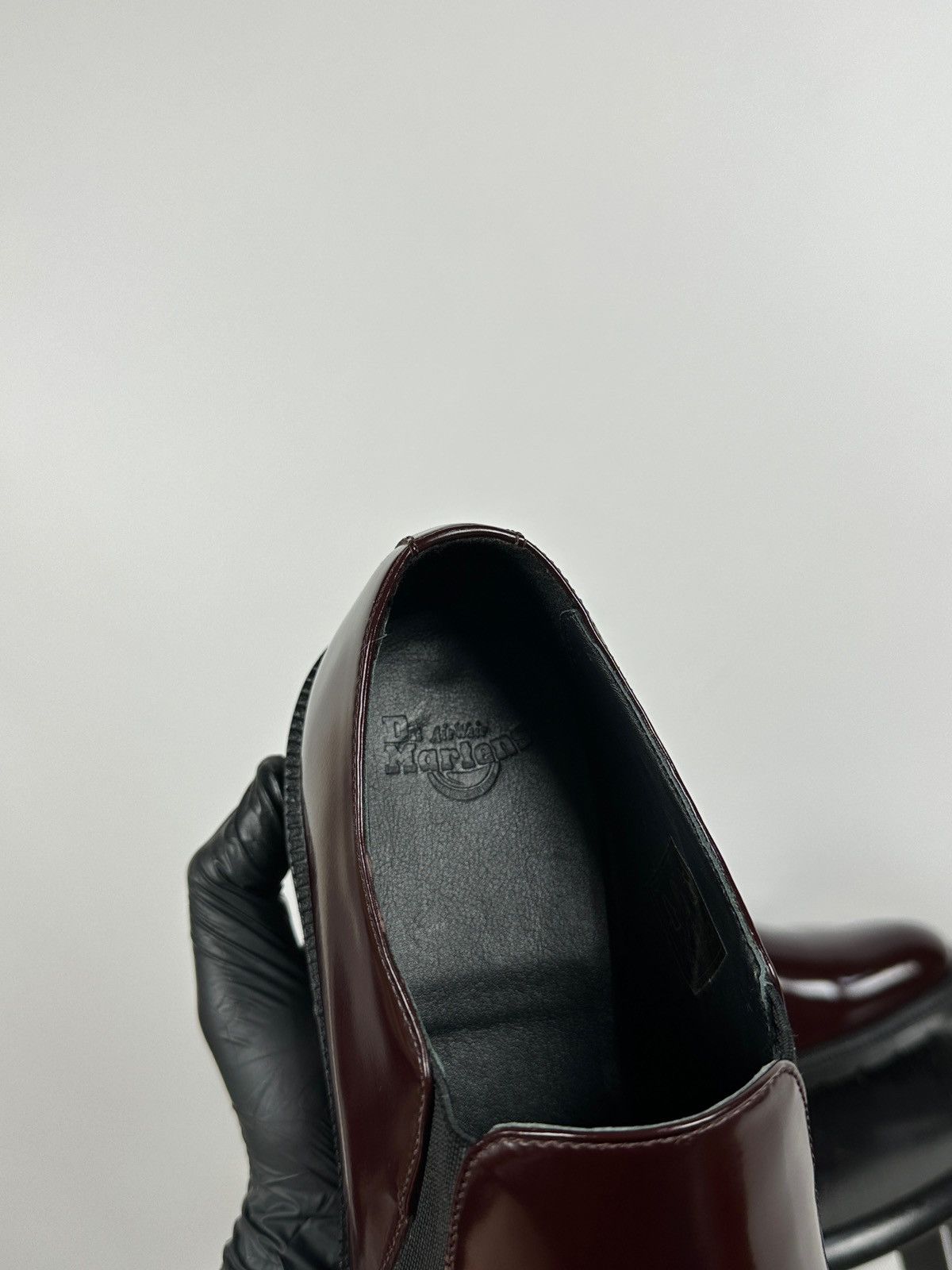 Dr. Martens Dr. Martens Rosyna Burgundy Polished Smooth Leather Loafers Size US 10.5 / IT 40.5 - 23 Thumbnail