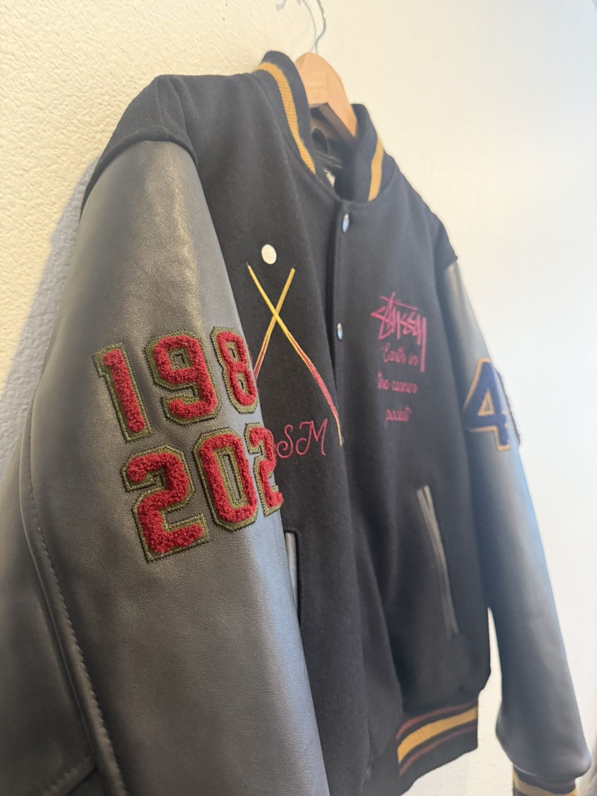 Dover Street Market × Stussy Limited-edition Stussy 40th Anniversary Varsity Jacket Size US S / EU 44-46 / 1 - 4 Thumbnail
