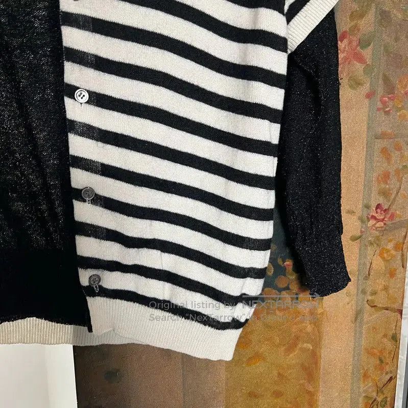 Comme des Garcons COMME des GARÇONS Striped Knit Sweater Size S . Size S / US 4 / IT 40 - 7 Thumbnail
