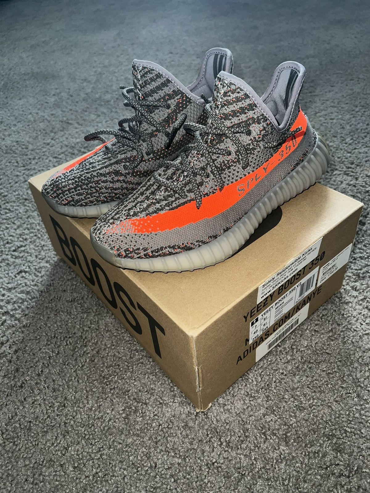 Adidas YEEZY BOOST 350 V2 OG Beluga Size US 7 / EU 40 - 1 Thumbnail