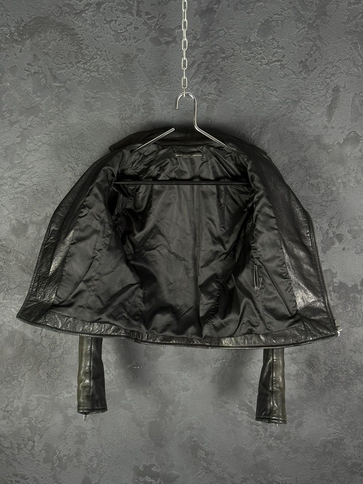 Balenciaga Balenciaga Vintage Women’s Biker Leather Jacket Size S / US 4 / IT 40 - 16 Thumbnail