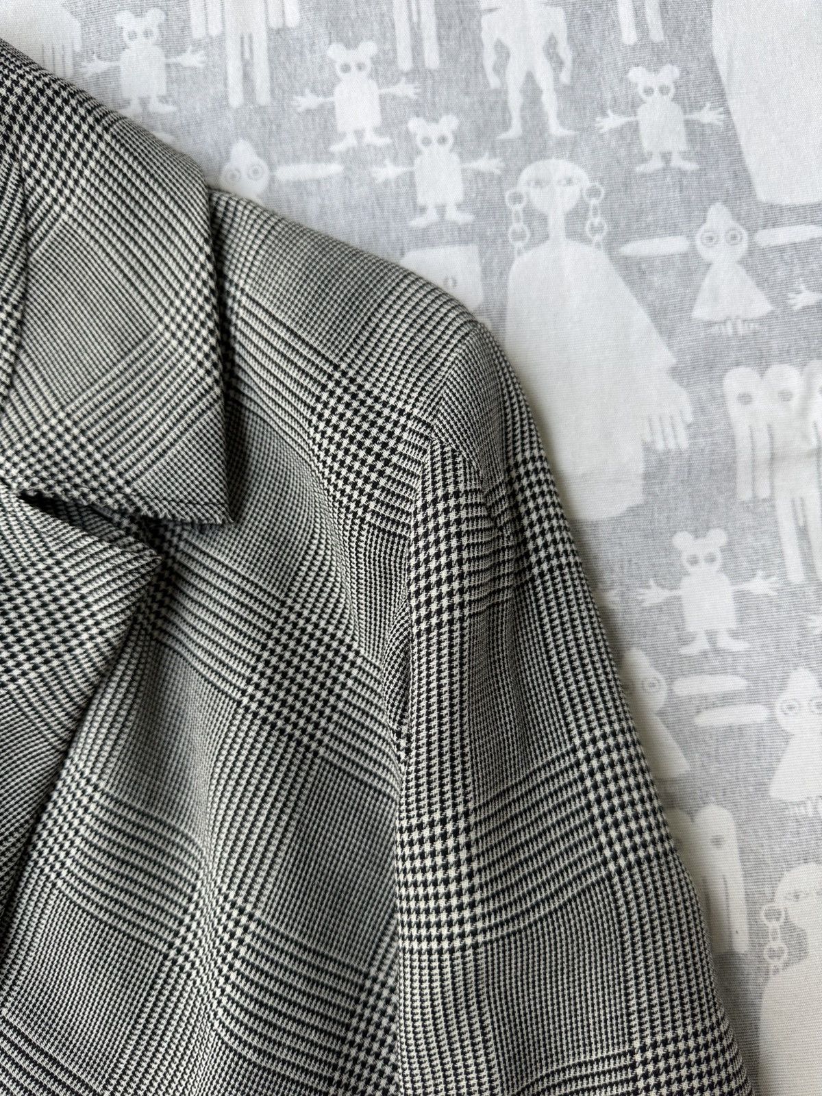 Junya Watanabe Junya Watanabe SS04 Asymmetrical Draped Houndstooth Coat Size M / US 6-8 / IT 42-44 - 4 Thumbnail