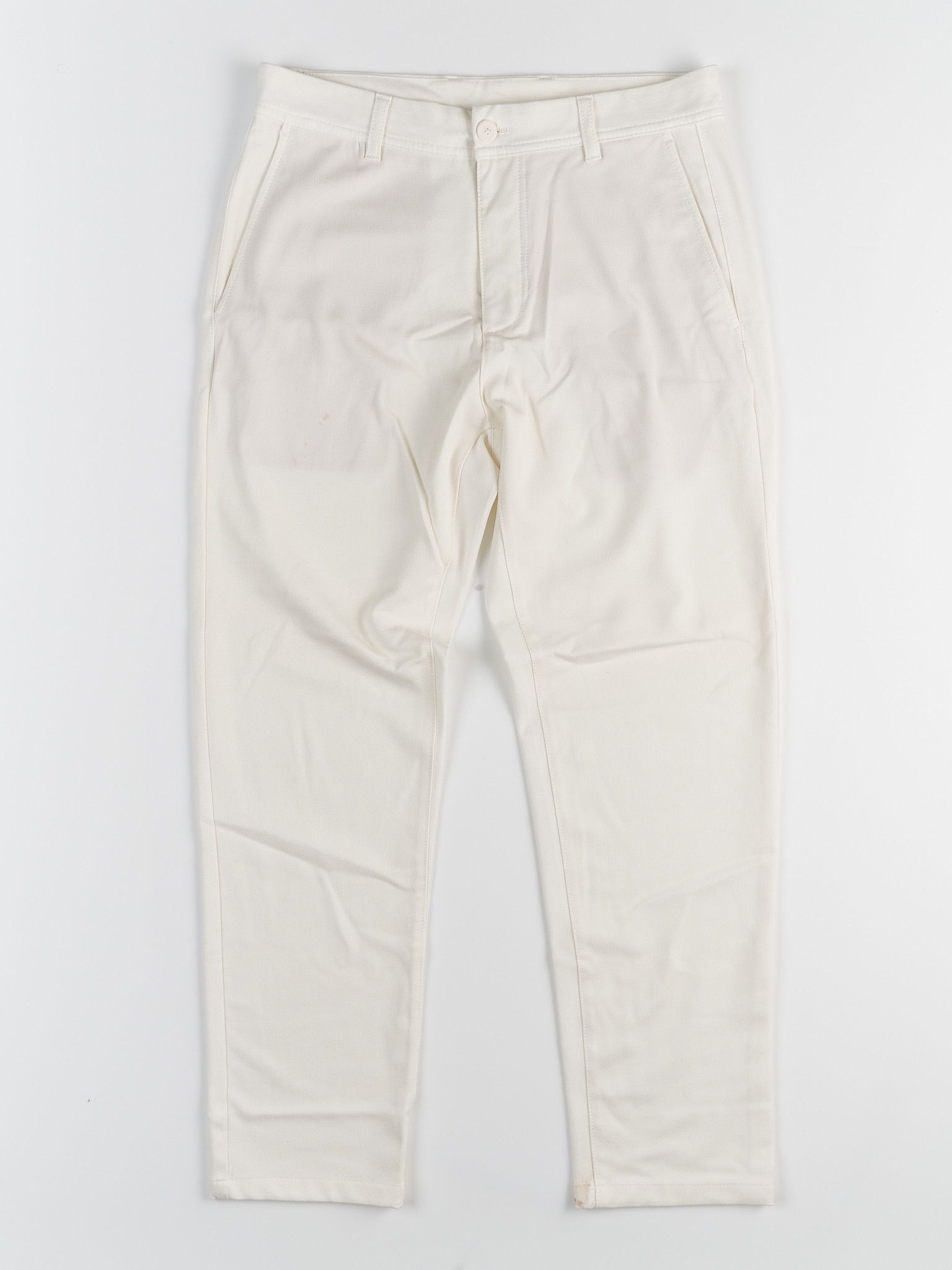 Zara ZARA STRAIGHT FIT CHINO PANTS CREME Size US 30 / EU 46 - 1 Thumbnail