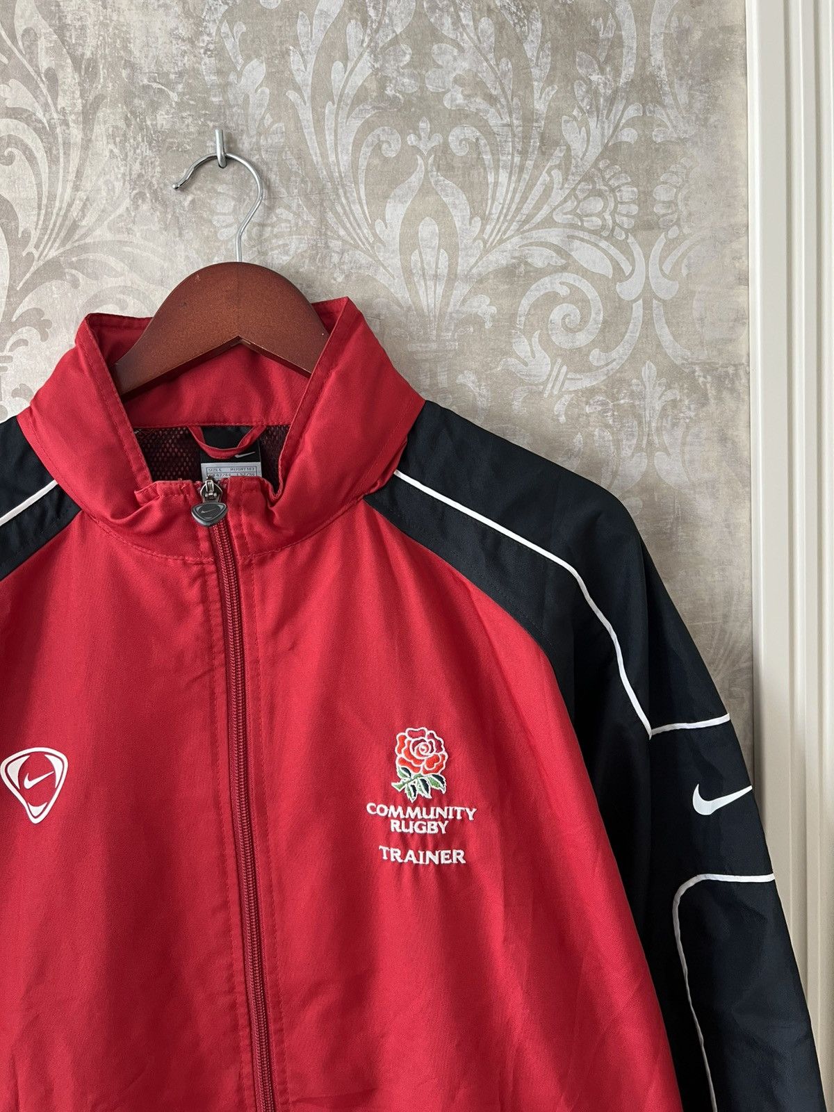Nike Vintage Nike Community Rugby Trainer Jacket nylon Size US L / EU 52-54 / 3 - 4 Thumbnail