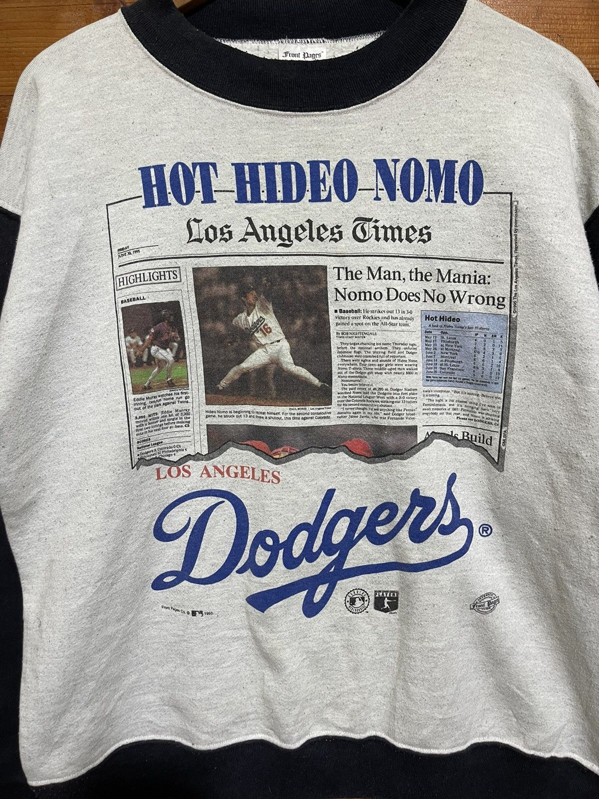 MLB Vintage 1995 hideo nomo sweatshirt Size US L / EU 52-54 / 3 - 3 Thumbnail
