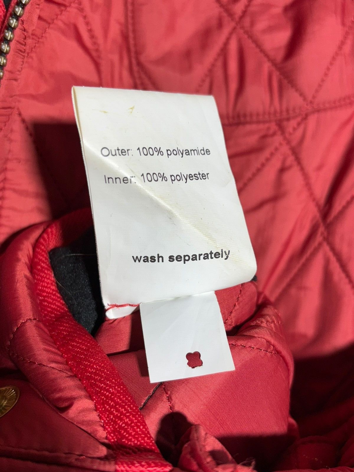 Barbour 🔥 BARBOUR INTERNATIONAL BELTED QUILTED JACKET MOTO HOT RED Size M / US 6-8 / IT 42-44 - 21 Thumbnail